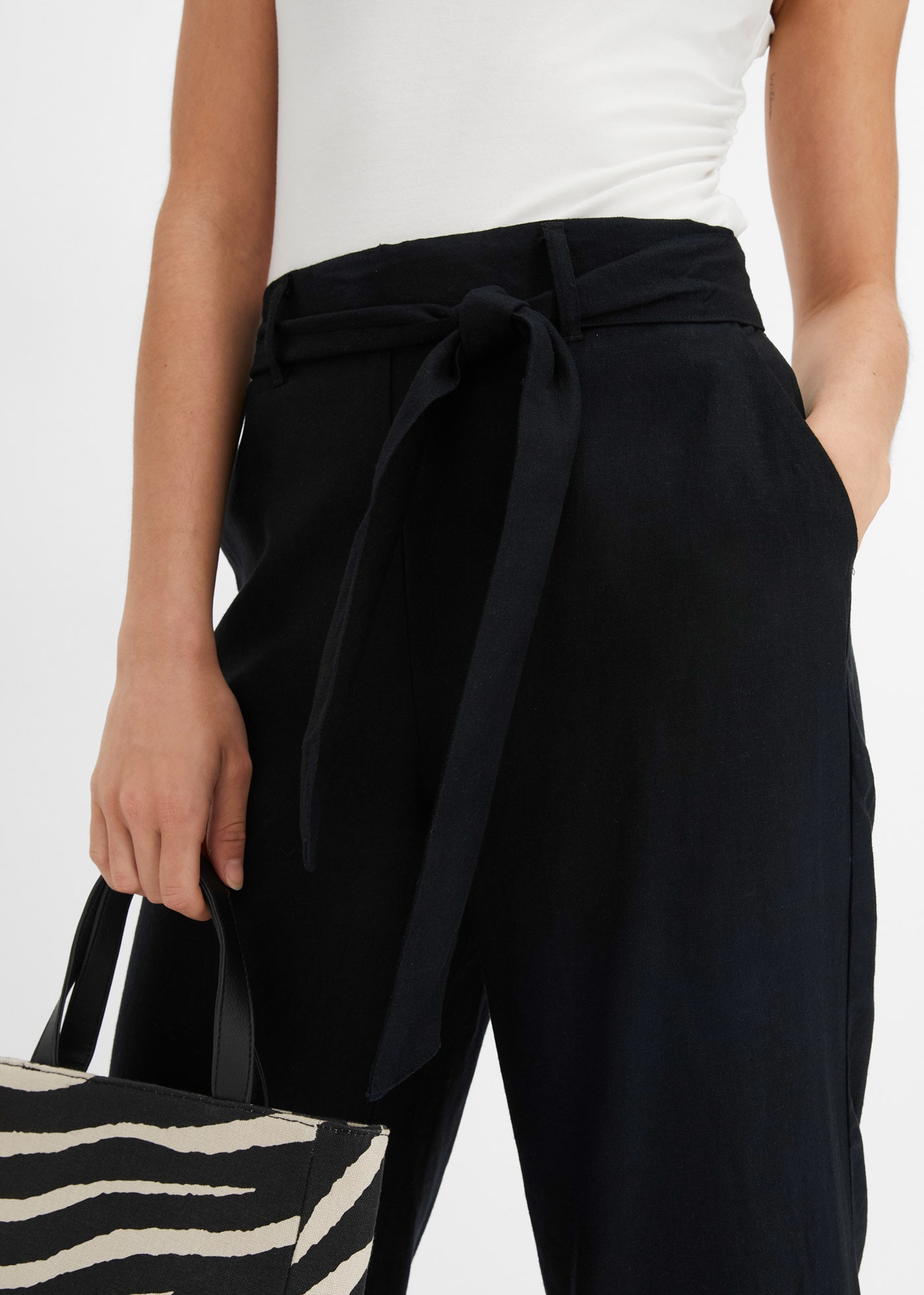 bonprix Culotte »Culotte aus luftigem Leinen-Mix«  aus luftigem Leinen-Mix