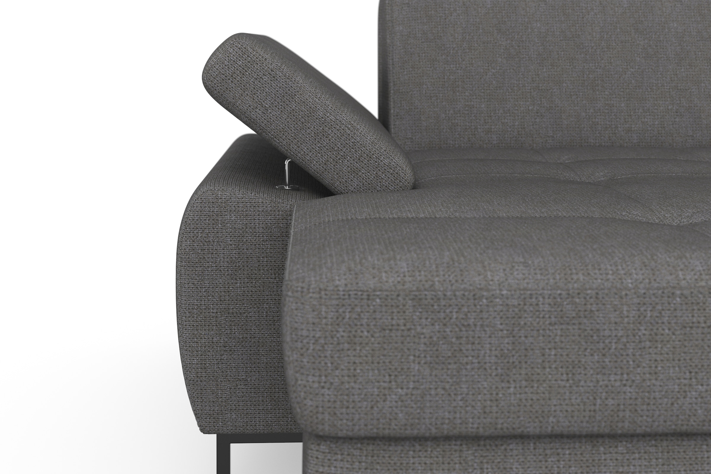 DOMO collection Ecksofa »Capelo L-Form«, mit Armteilverstellung, wahlweise mit Bettfunktion, Federkern