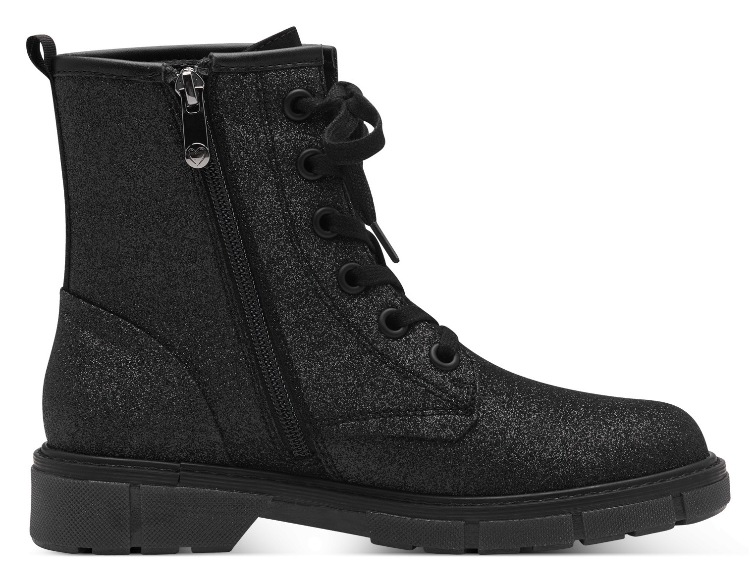 MARCO TOZZI Schnürstiefelette, Schnürboots, Chunky Boots mit praktischer Anziehlasche