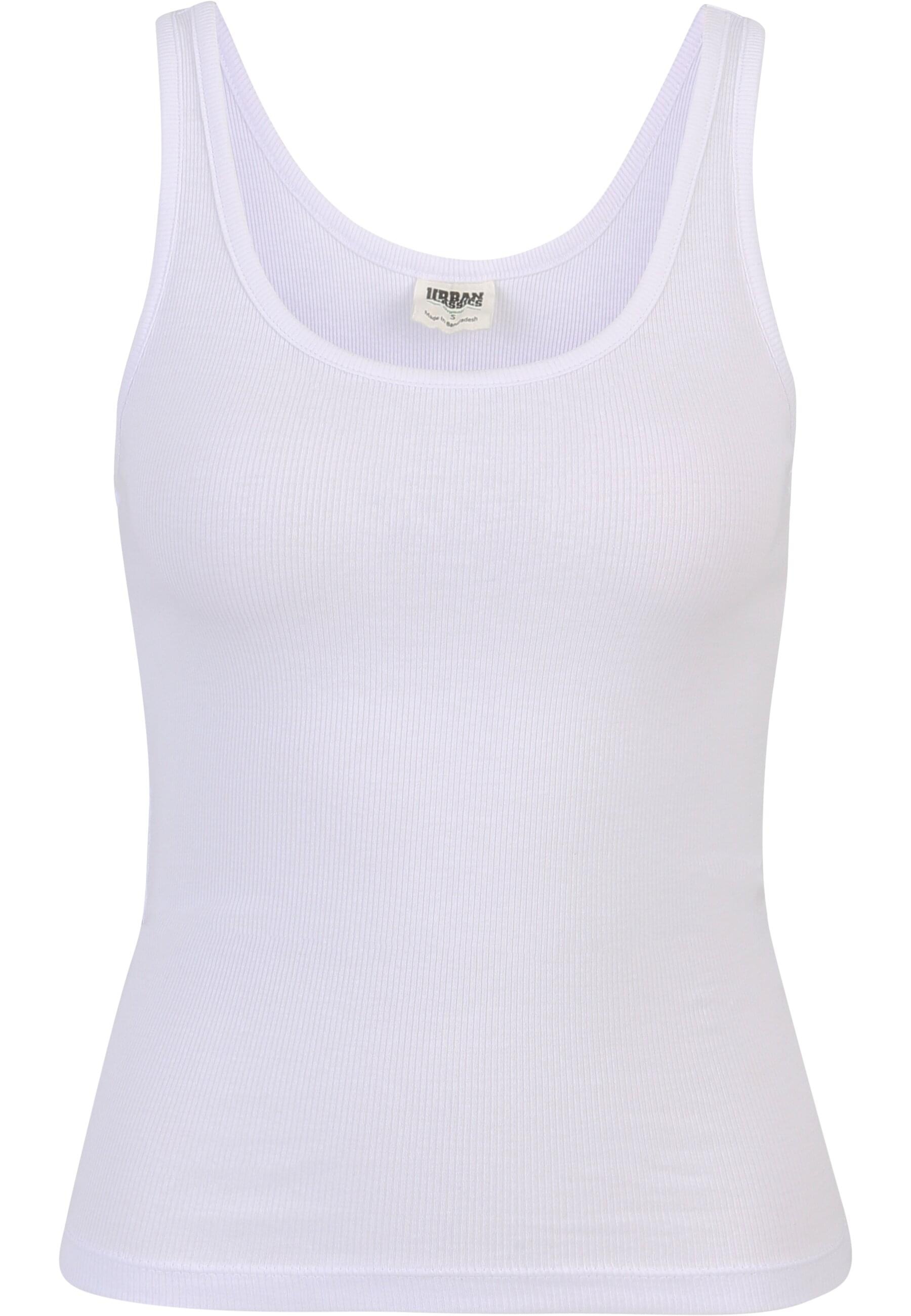 URBAN CLASSICS Muskelshirt »Urban Classics Ladies Organic Basic Rib Top 2-Pack«, (1 tlg.)