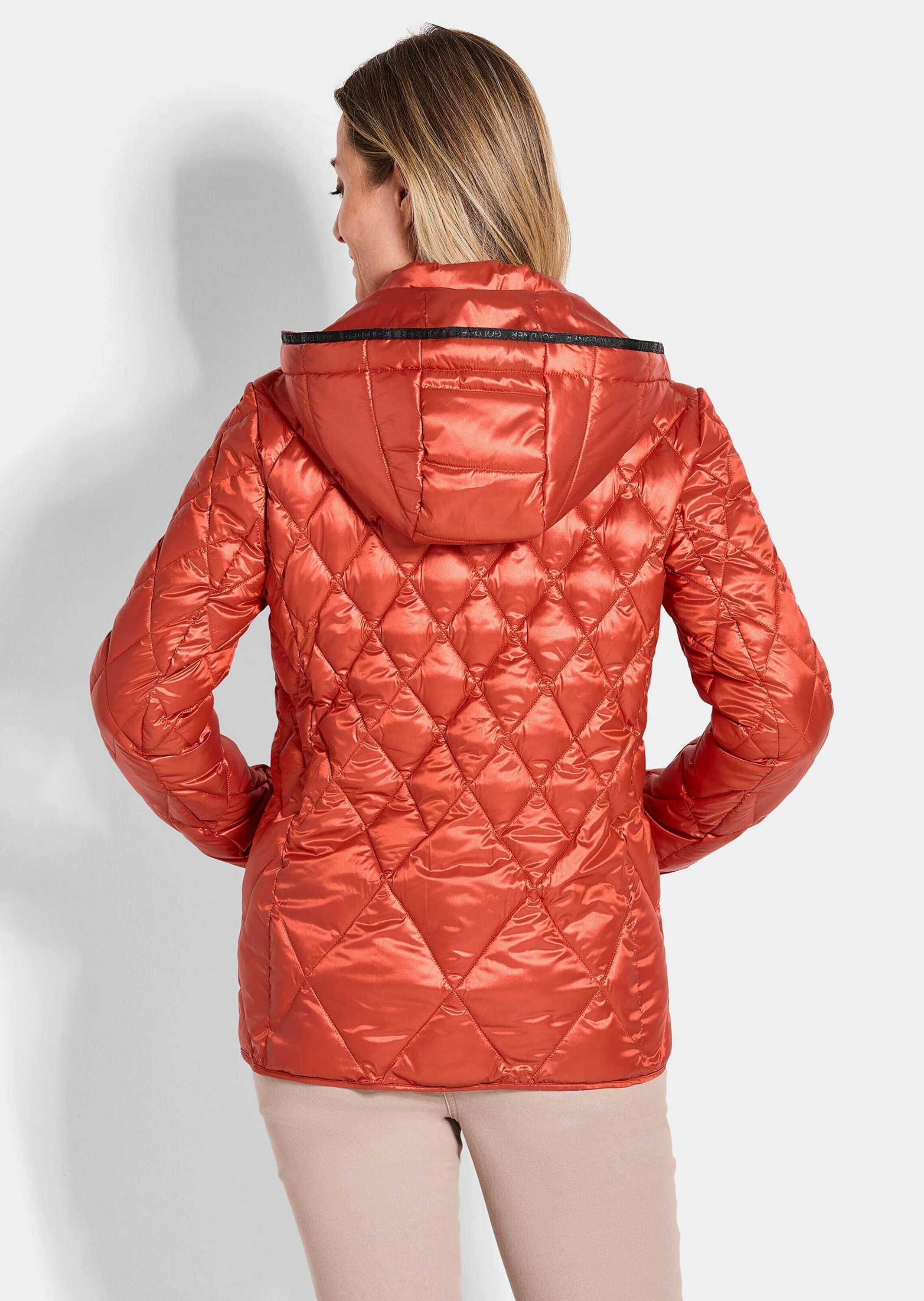GOLDNER Kurzjacke »Kurzgröße Steppjacke mit Rautenmuster« Besonderer Diamant-Stepp