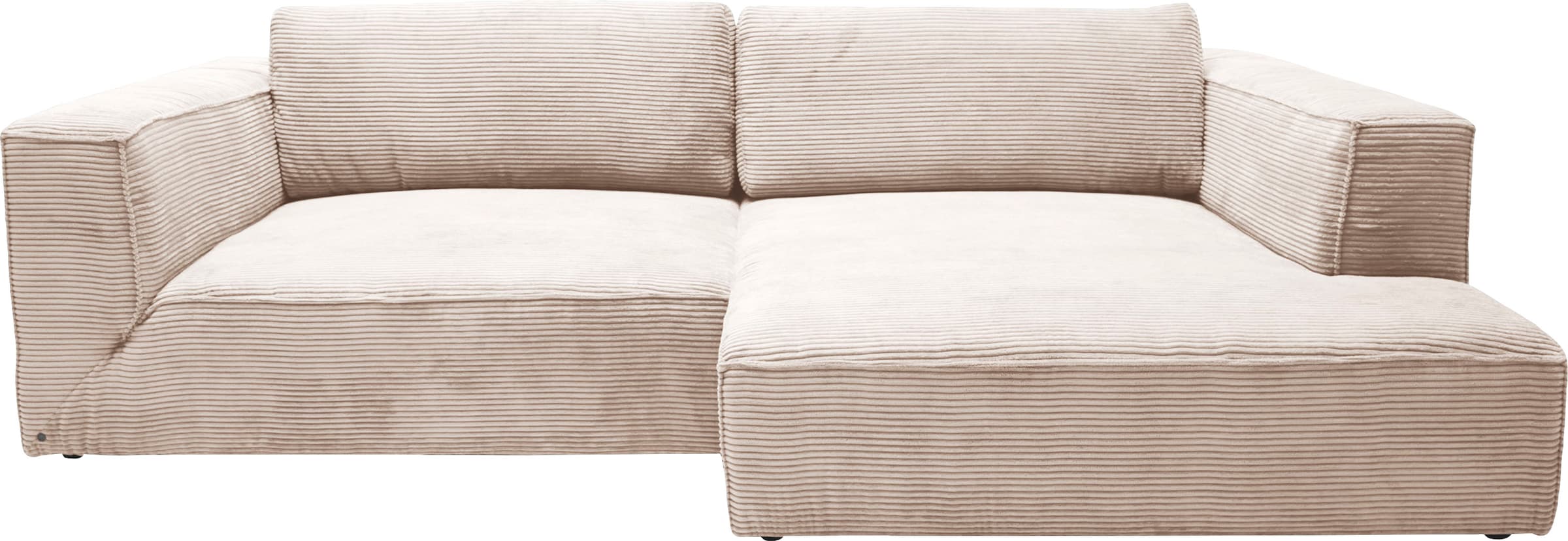 TOM TAILOR HOME Ecksofa »Big Cube Style«, (2 St.), mit cleanen Stegkissen, extra große Sitztiefe, Breite 240cm