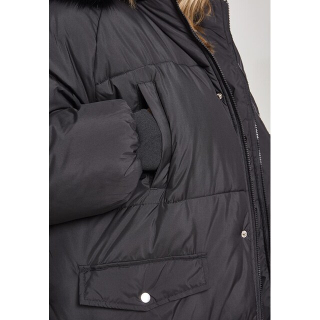 URBAN CLASSICS Winterjacke »Damen | Kapuze Puffer Coat«, mit Oversize kaufen Ladies Fur für (1 Faux St.), BAUR