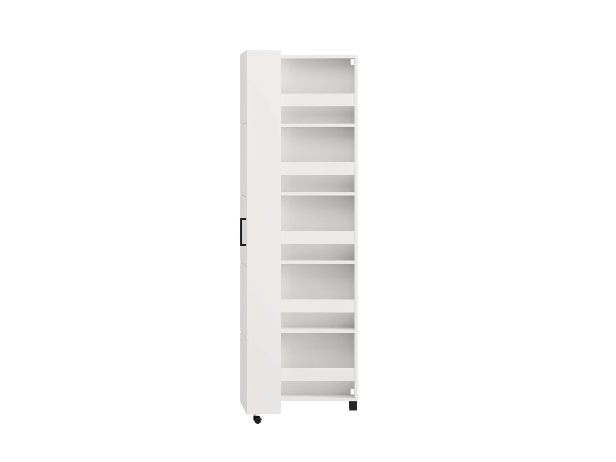 Home affaire Schuhschrank »Islay, Drehtür auf Rollen, B/T/H: 45,6/32,4/184,4 cm« Schuhkommode mit Platz für ca. 20 Paar Schuhe bis Gr. 40