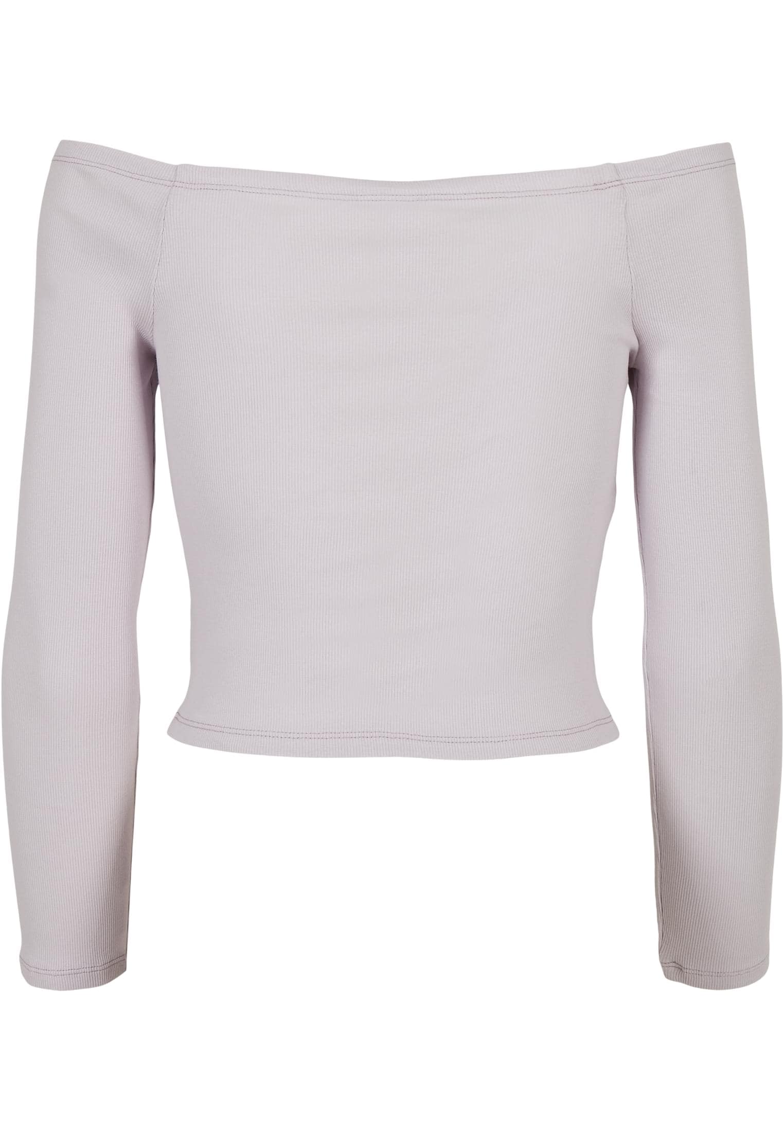 URBAN CLASSICS Langarmshirt »Urban Classics Damen Ladies Off Shoulder Rib Longsleeve«, (1 tlg.)