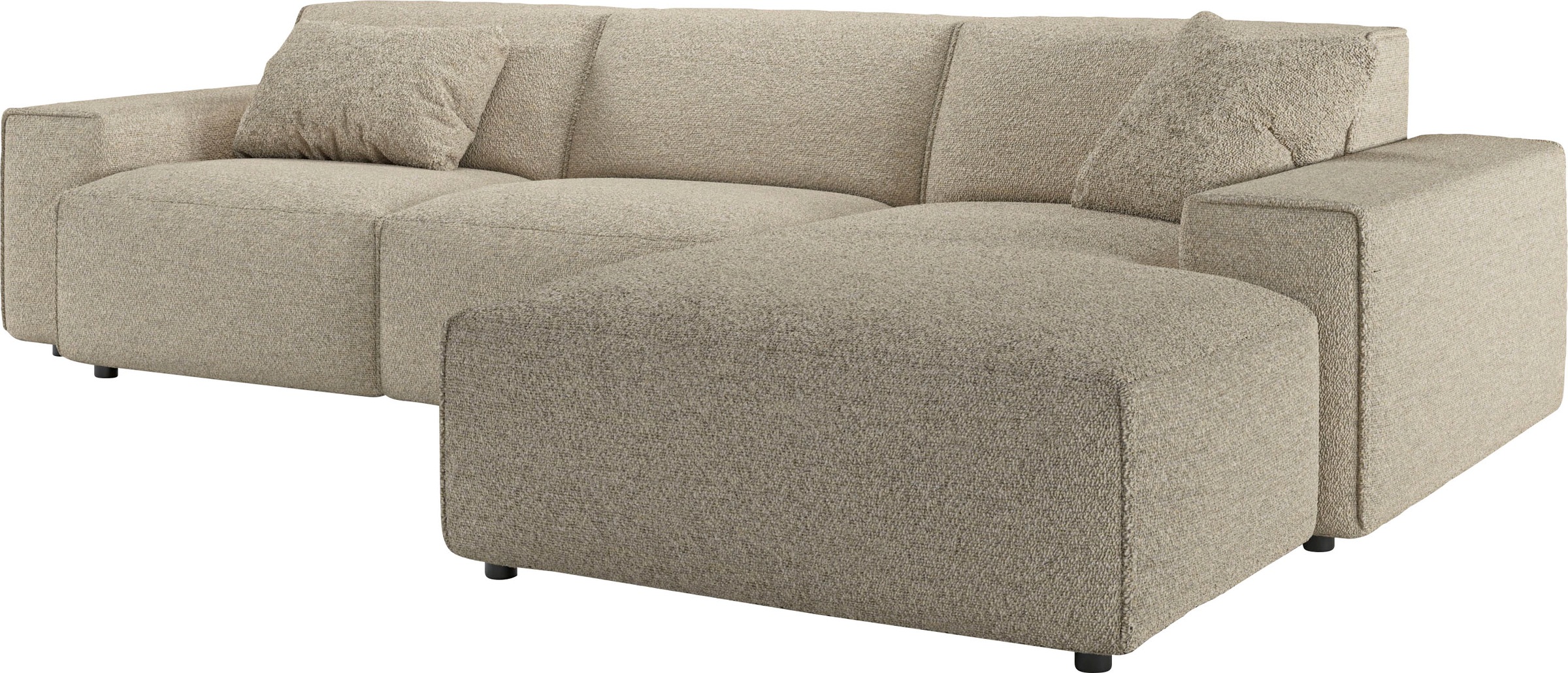 andas Ecksofa »Glimminge auch in Breitcord, Feincord, Bouclé + Easy care-Bezug«, L-Form, Breite 294, Zierkissen