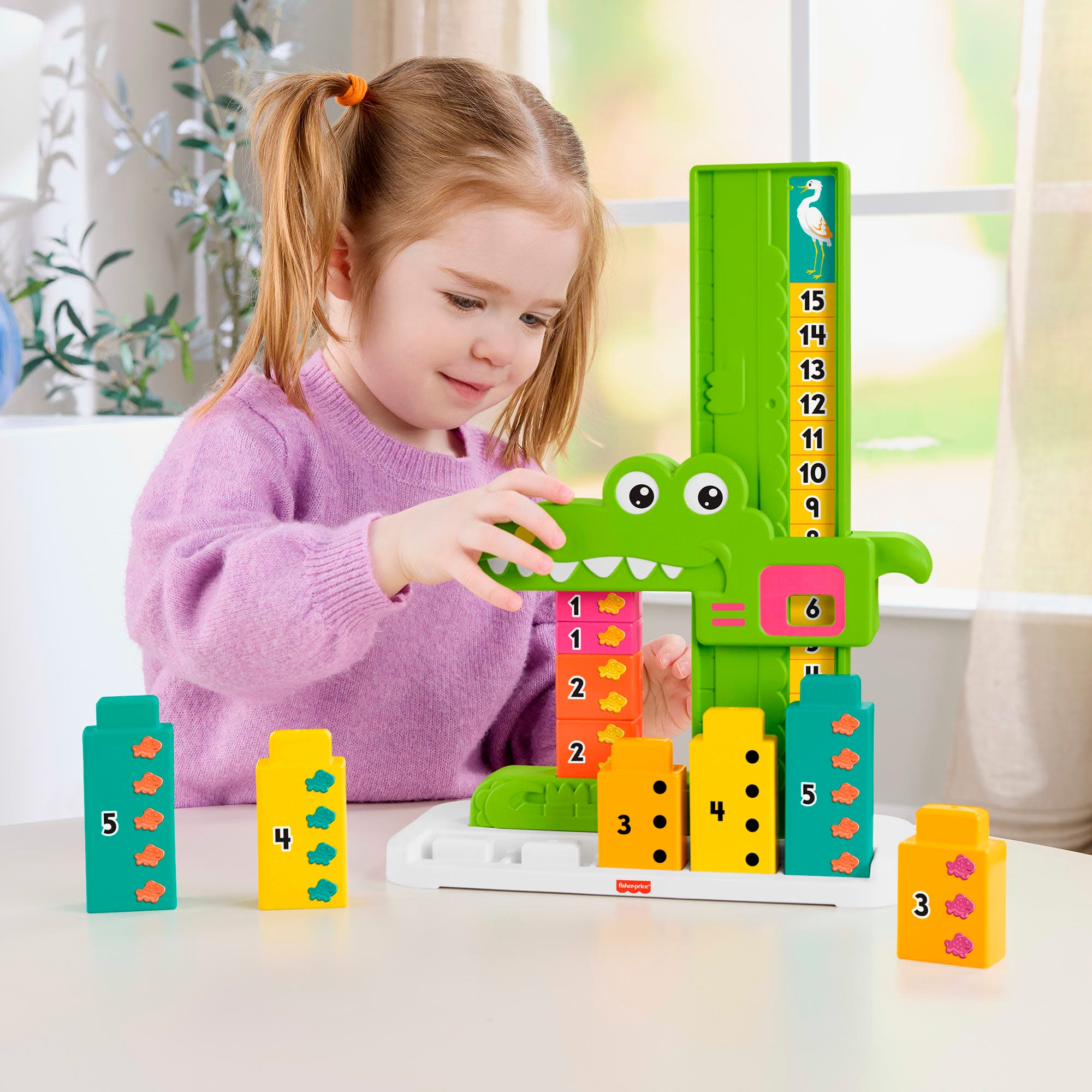 Fisher-Price® Lernspielzeug »Mein Zahlen-Krokodil«, (11 St.)