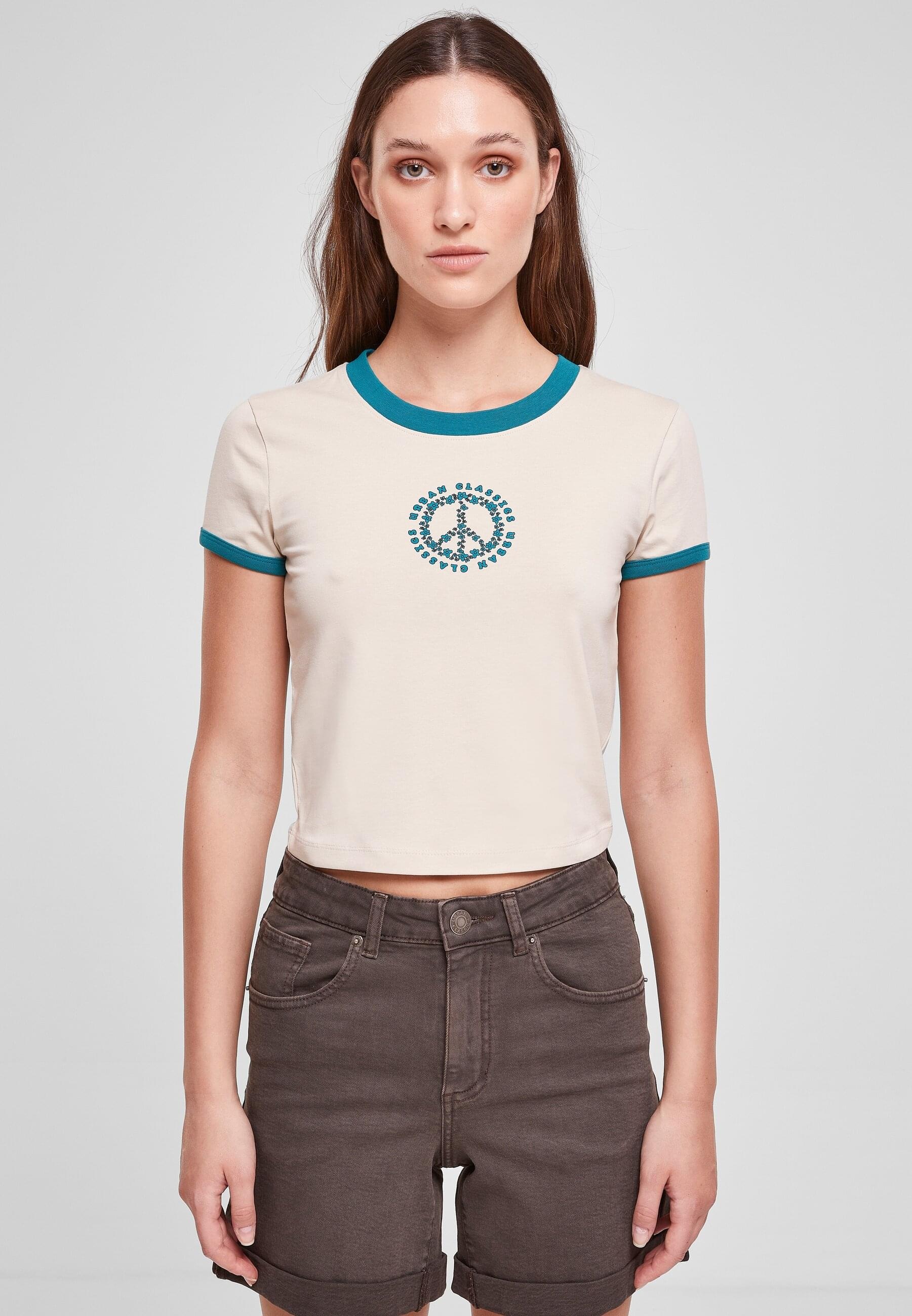 URBAN CLASSICS T-Shirt »Urban Classics Damen Ladies Stretch Jersey Cropped Tee«, (1 tlg.)