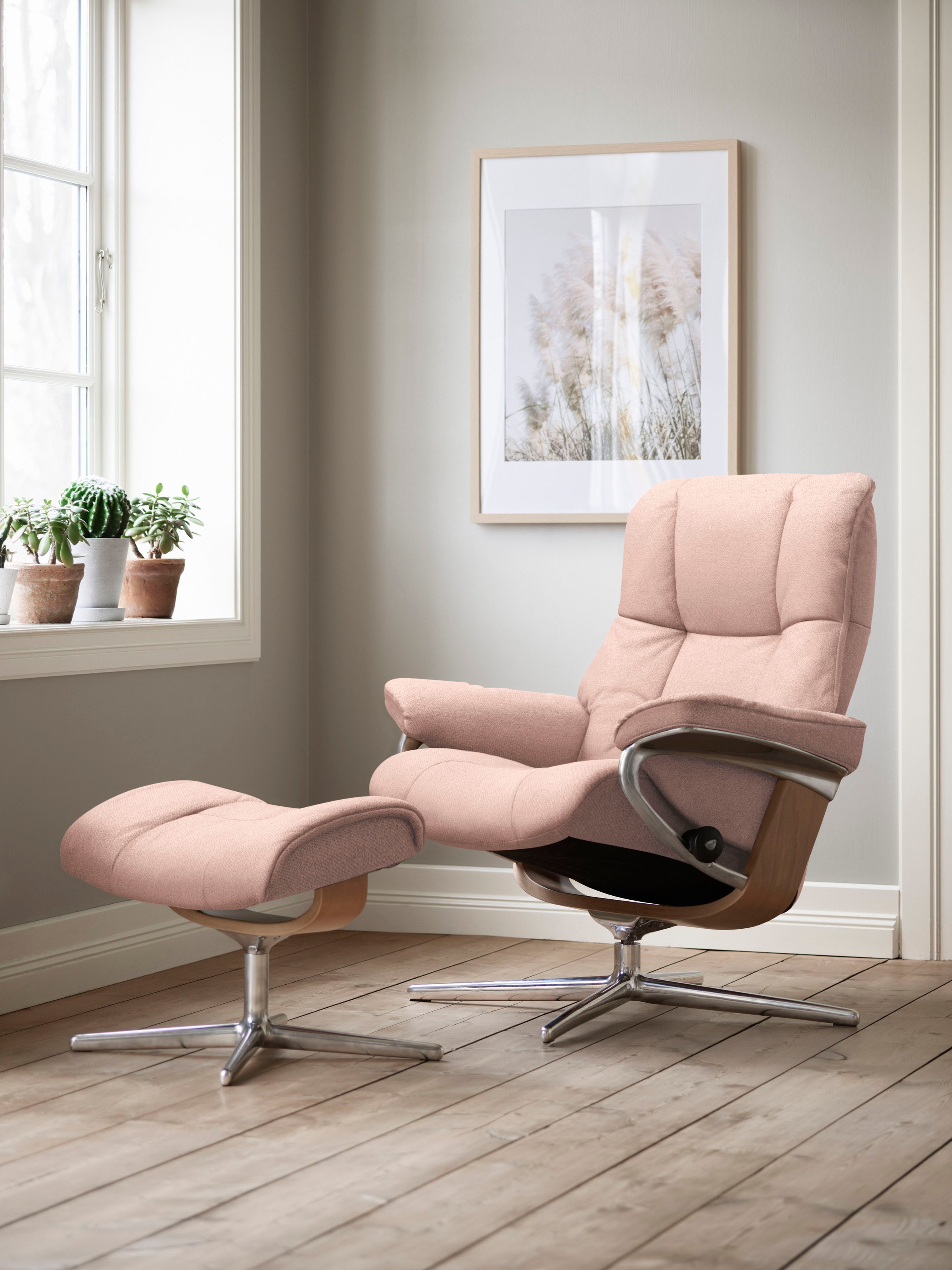 S, (Set, Größe mit L, Eiche »Mayfair«, Cross Relaxsessel Relaxsessel Base, Hocker), Hocker, Stressless® BAUR M Holzakzent mit bestellen & mit |