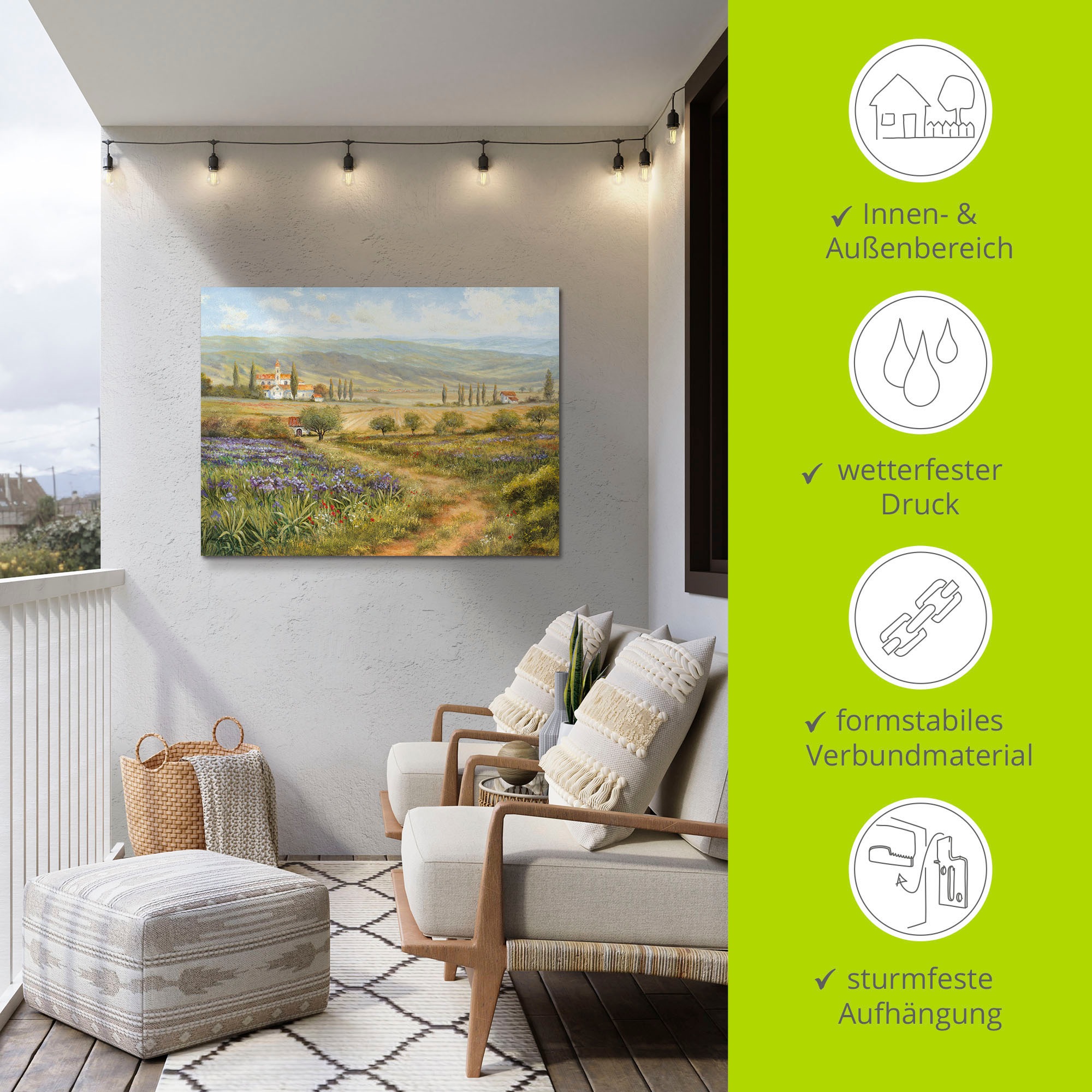 Artland Wandbild »Provence«, Bilder von Europa, (1 St.), als Alubild, Outdoorbild, Leinwandbild, Poster in verschied. Größen