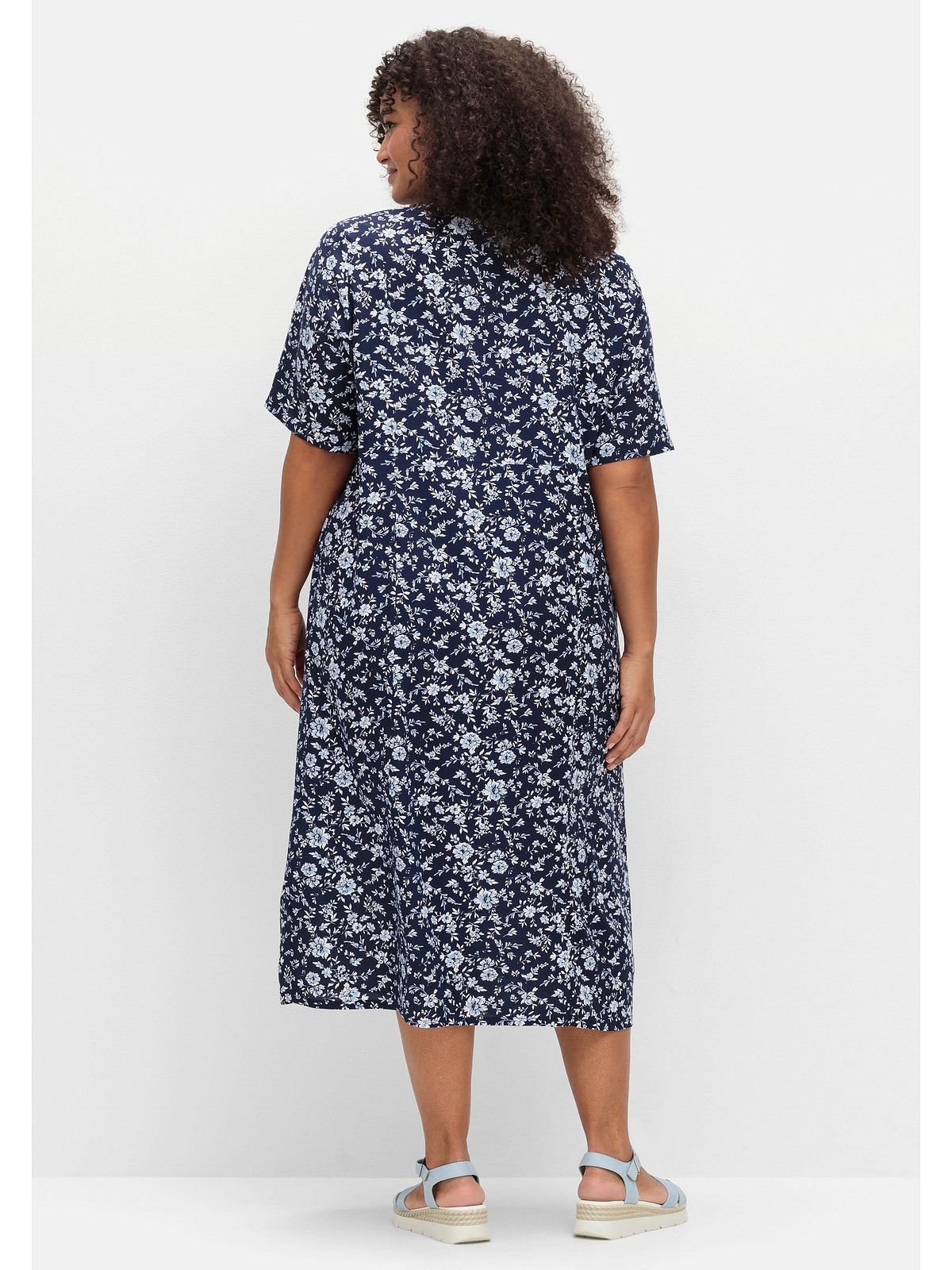Sheego Sommerkleid »Große Größen«, in Midilänge mit Blümchenprint