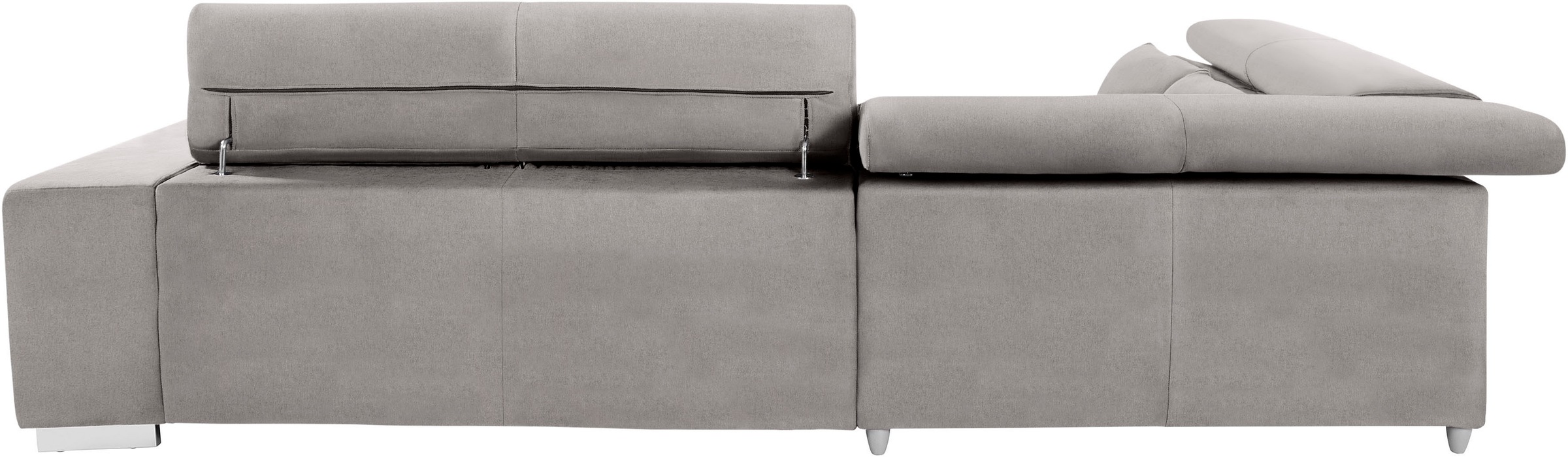 COTTA Ecksofa »Orion L-Form«, mit Kopfteilverstellung & 5 Nierenkissen