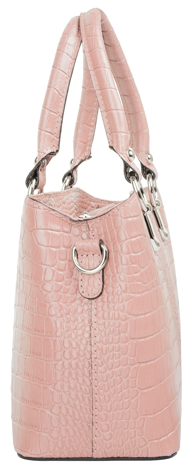 Cluty Umhängetasche, echt Leder, Made in Italy