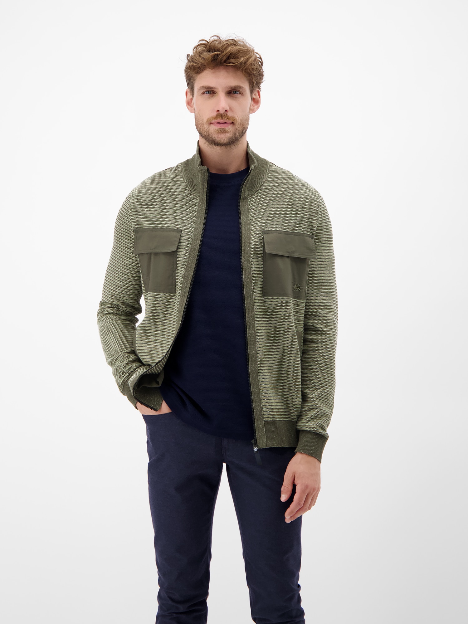 LERROS Strickjacke "LERROS Sportive Strickjacke für Herren" günstig online kaufen