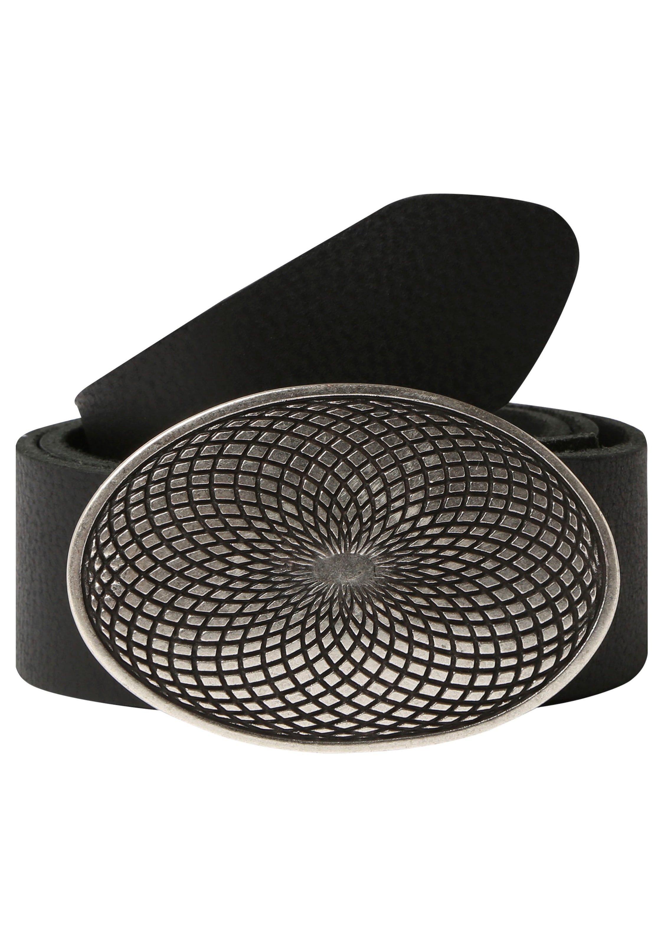 Rettungsring Gürtel Ledergürtel mit austauschbarer Schließe "Mantra Silber" günstig online kaufen