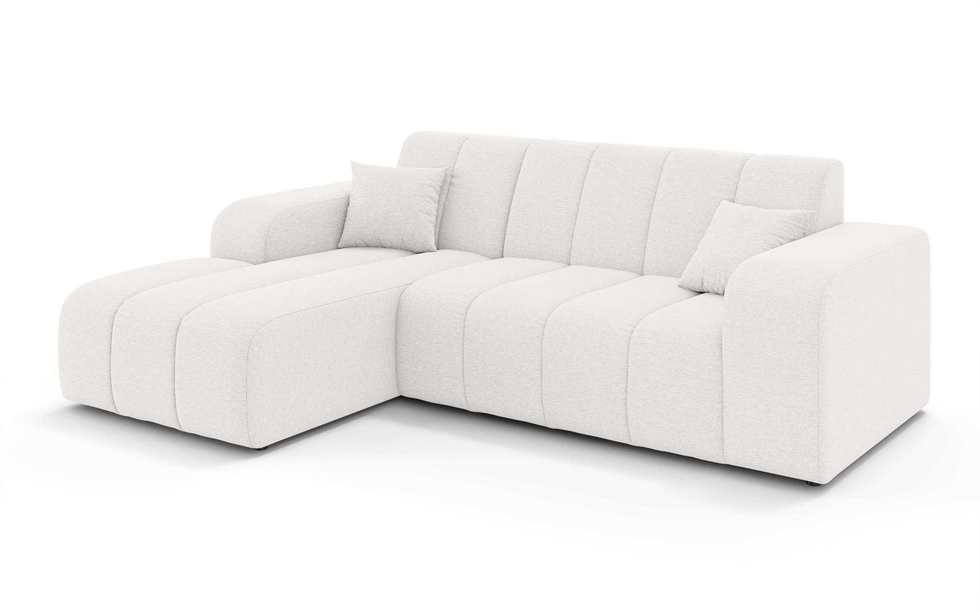 INOSIGN Ecksofa »CASSY L-Form, Schlafsofa mit Bettkasten, Maße B/T/H: 245/165/88 cm«, mit 2 Rückenkissen, Recamiere rechts oder links bestellbar