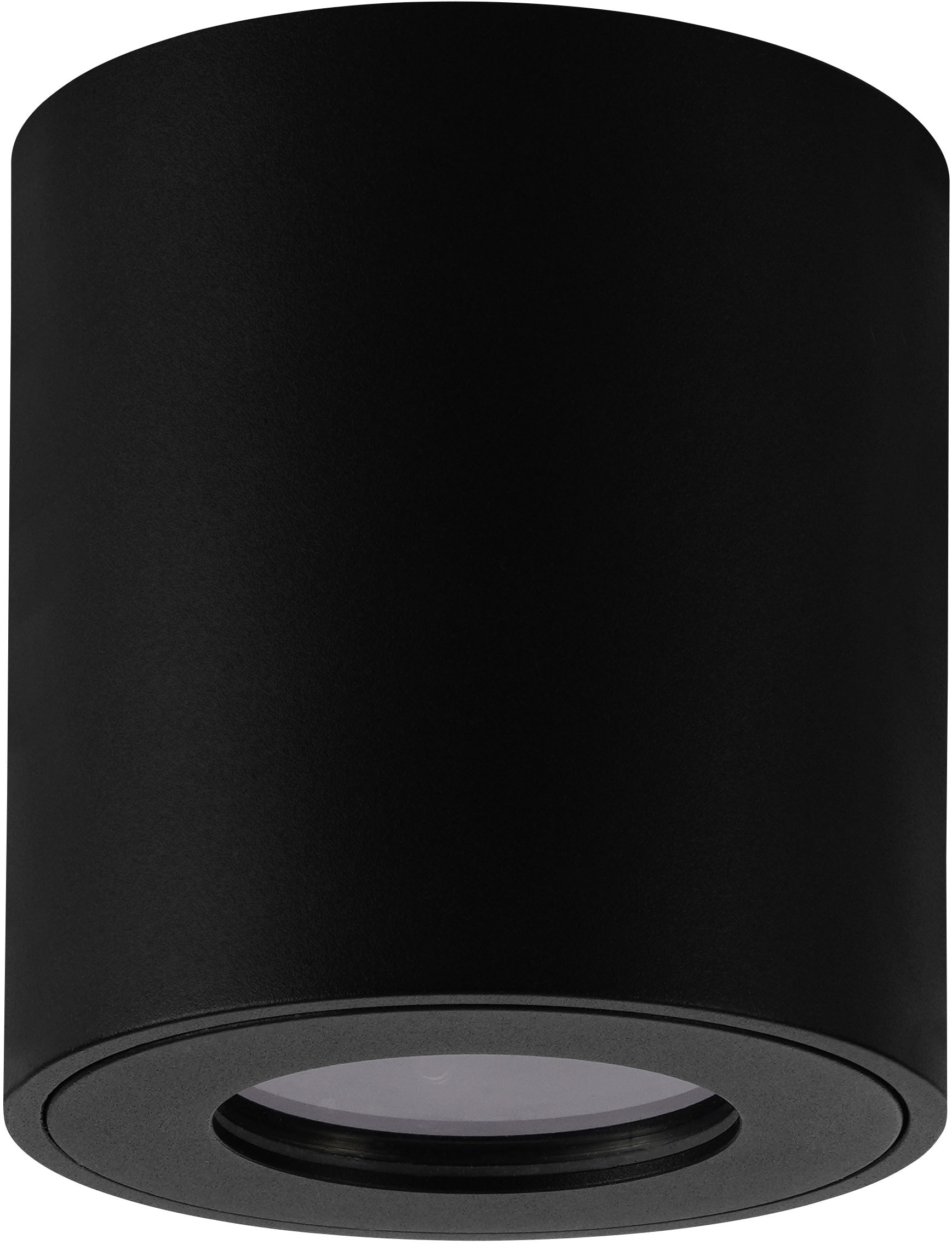 EGLO Deckenleuchte »TORRECOLA Deckenlampe - Alu, Kunststoff - GU10 - 1X5W - IP44« GU10 1 Stk. Wohzimmerlampe, Esszimmerlampe, Flur, Schlafzimmer, H9,5 x Ø8 cm