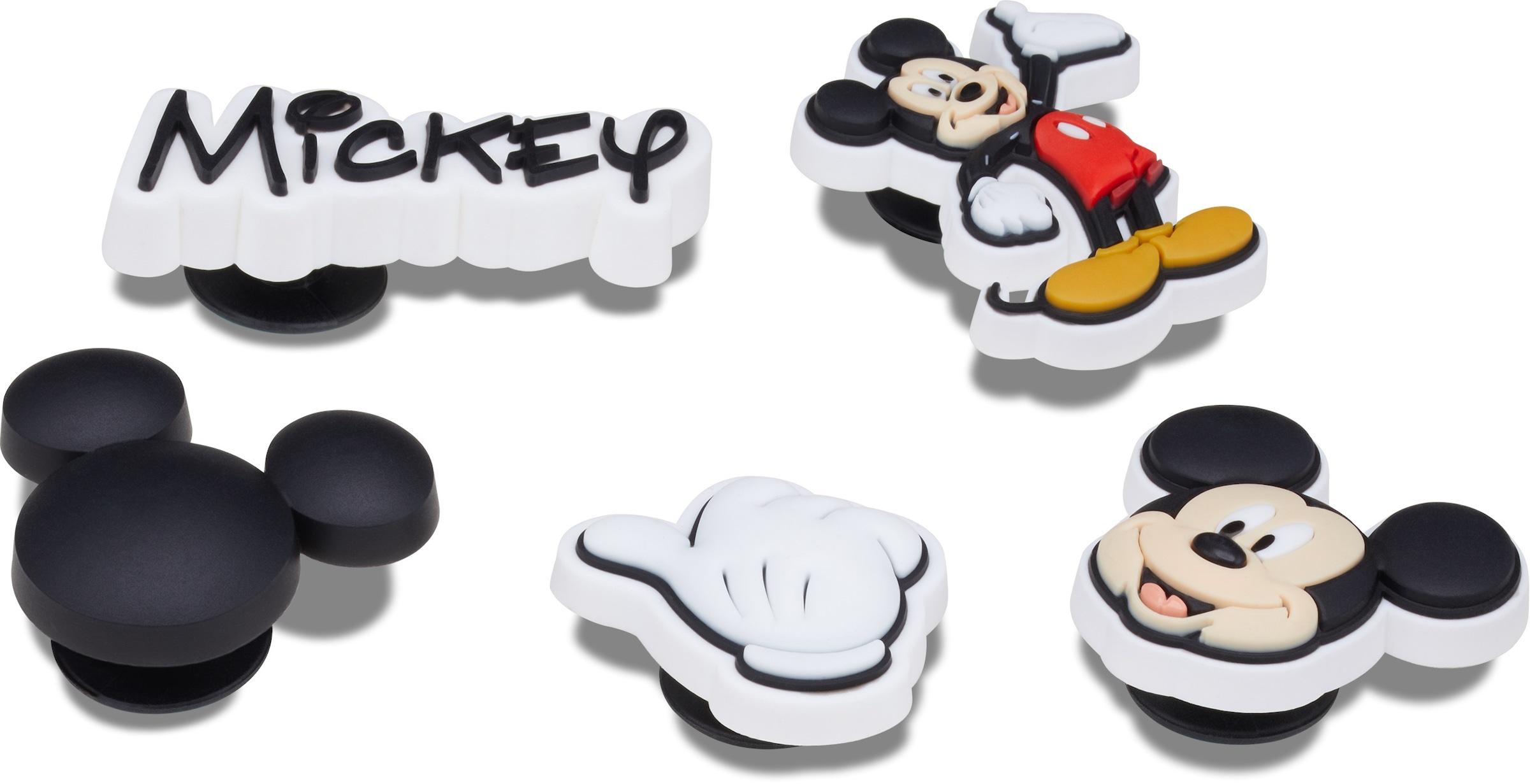 Crocs Schuhanstecker »Jibbitz™ Mickey Pant«, (Set, 5 tlg., Kein Spielzeug. Nicht für Kinder unter 3 Jahren geeignet), Charm, Anstecker für Crocs Schuhe