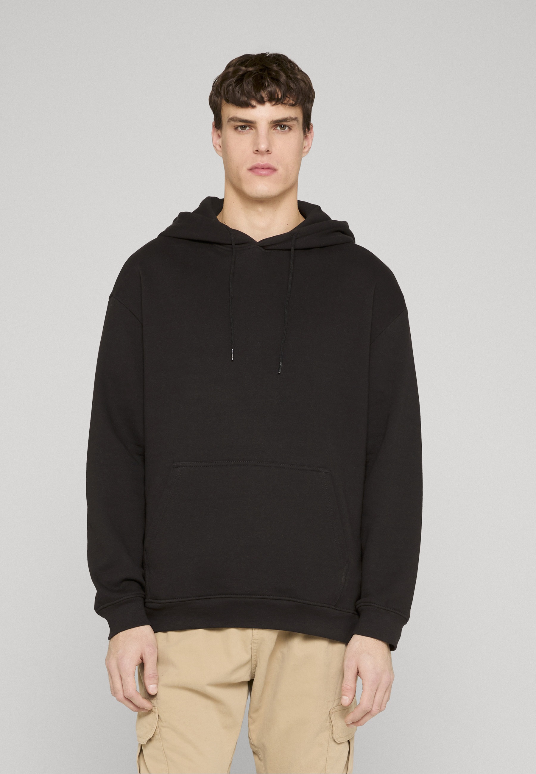 URBAN CLASSICS Basic Sweat à capuche oversize noir - Taille S 2