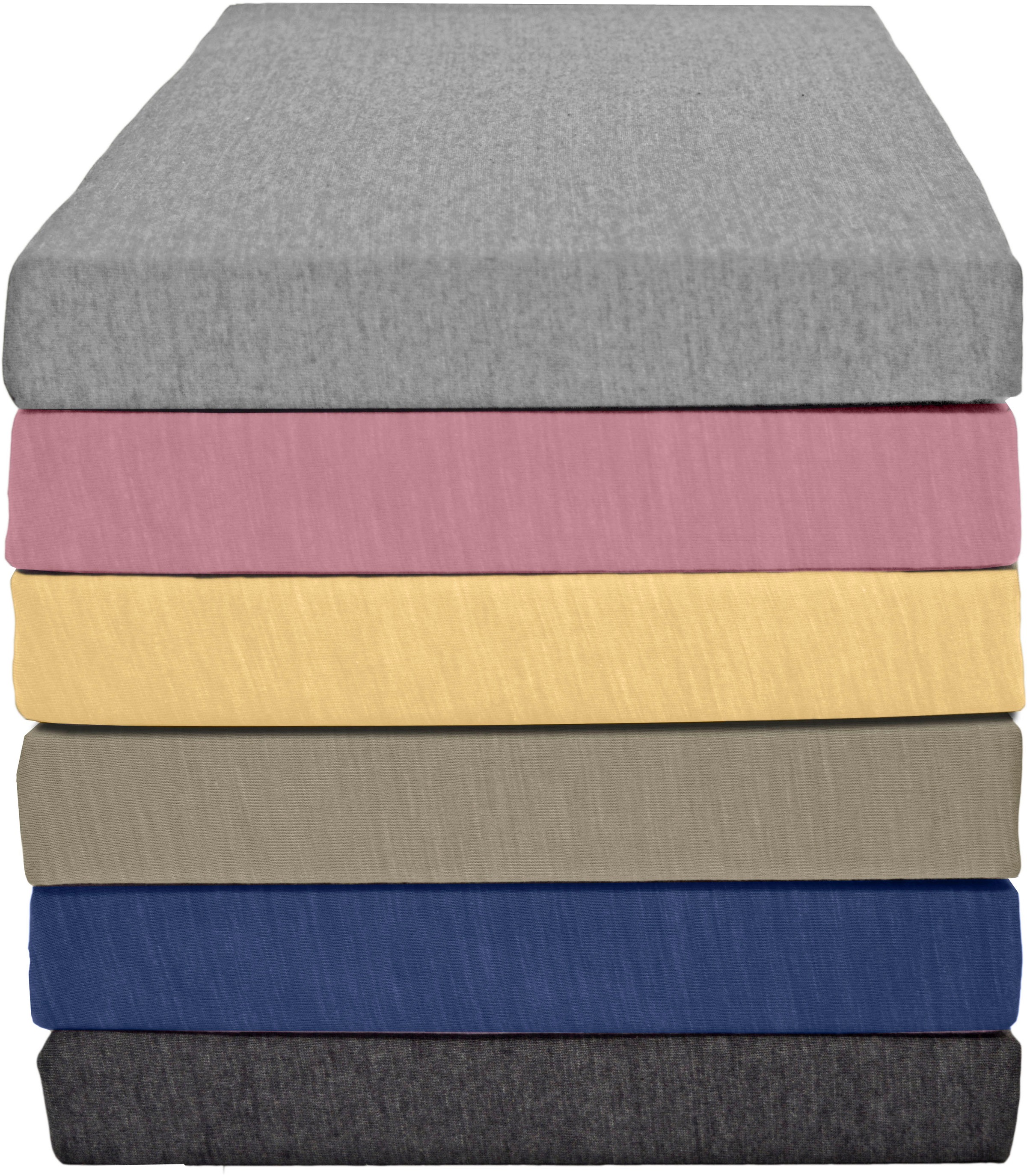 KUM Spannbettlaken "Polycotton Spannbetttuch" bis ca. 30 cm Matratzenhöhe, meliert