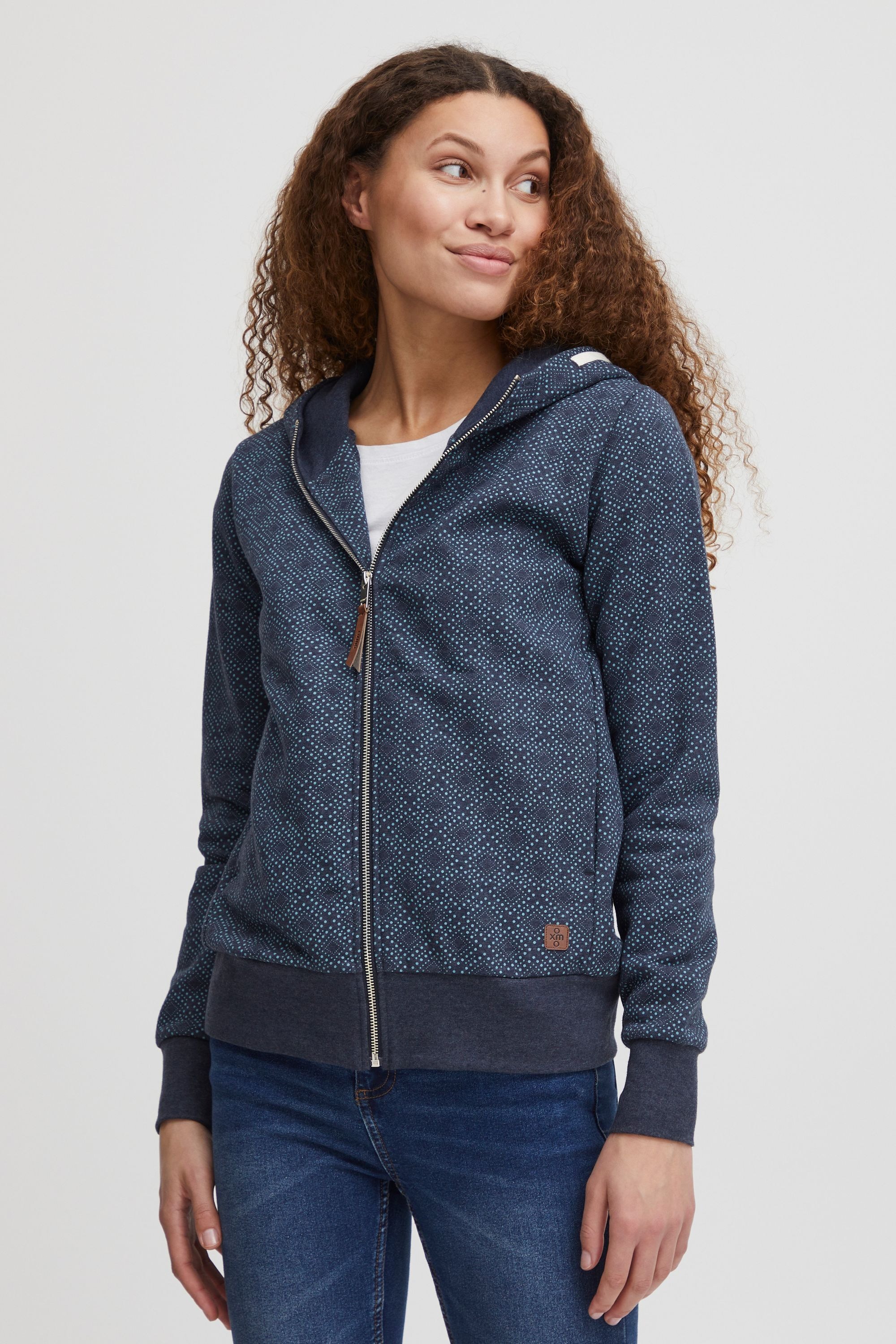 OXMO Kapuzensweatjacke "Kapuzensweatjacke OXVendela" günstig online kaufen