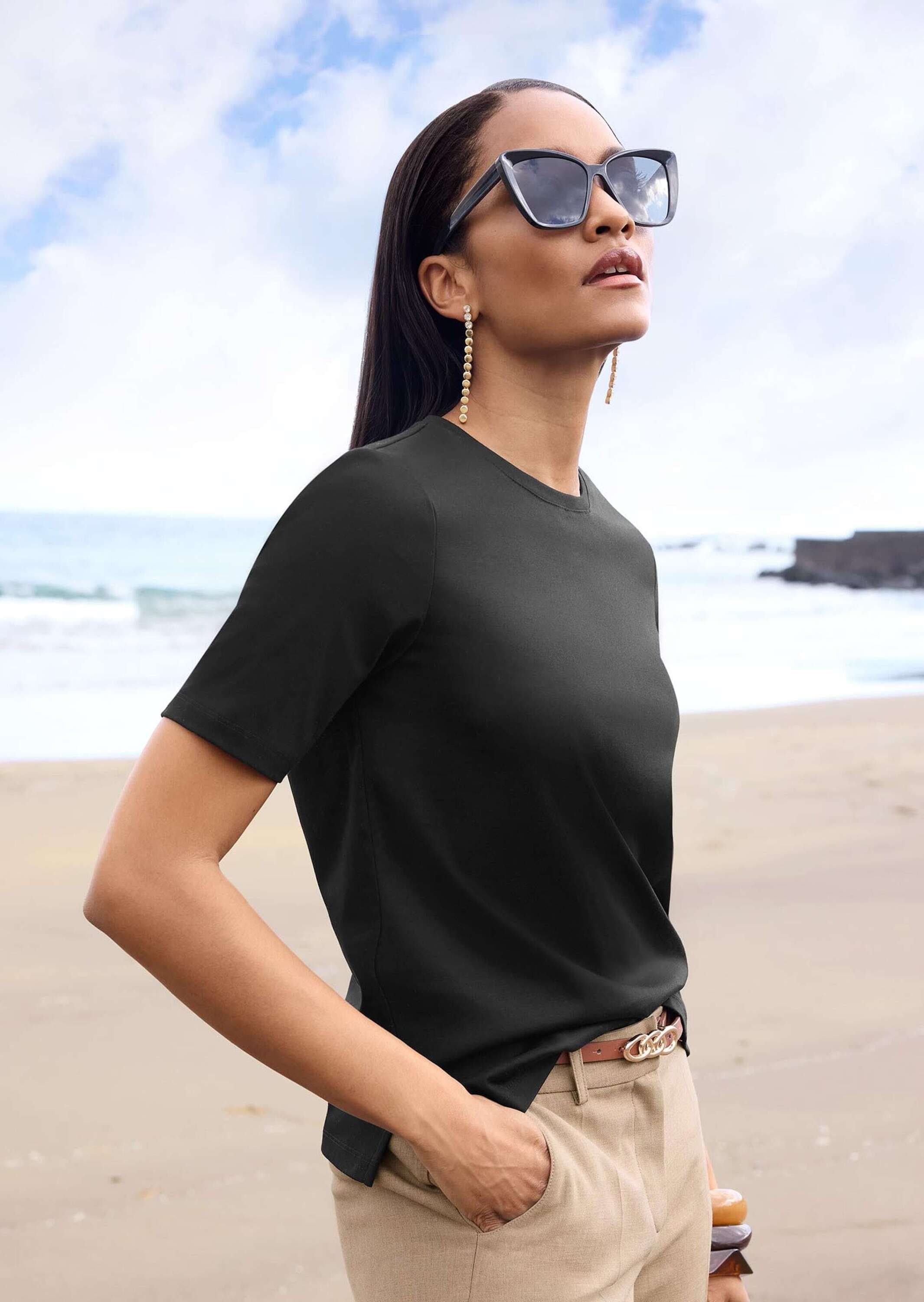 MADELEINE Kurzarmshirt »Shirt Baumwollshirt im Komfort-Fit«