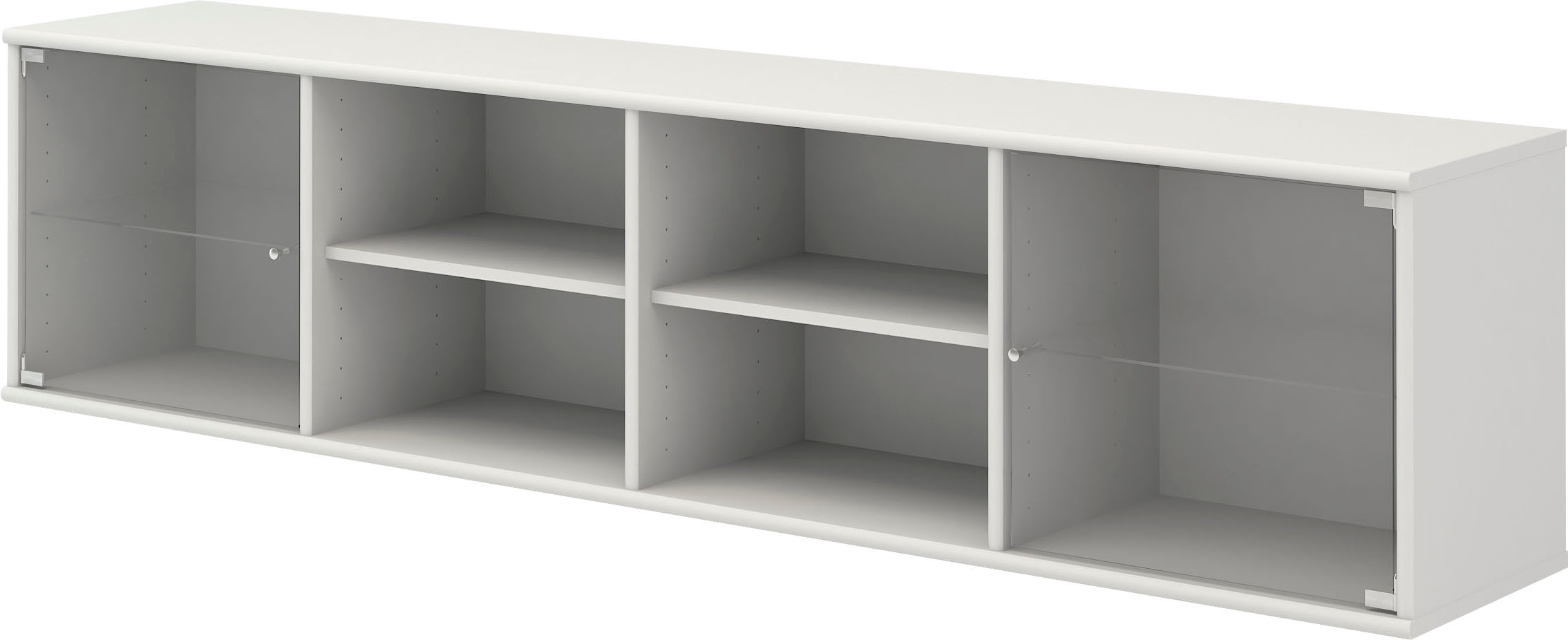 Hammel Furniture Regal BAUR | Lowboard, zwei montierbar«, Designmöbel B: cm, hängend/stehend anpassungsbar mit 177 »Mistral, Glastüren, Hochwertig lowboard