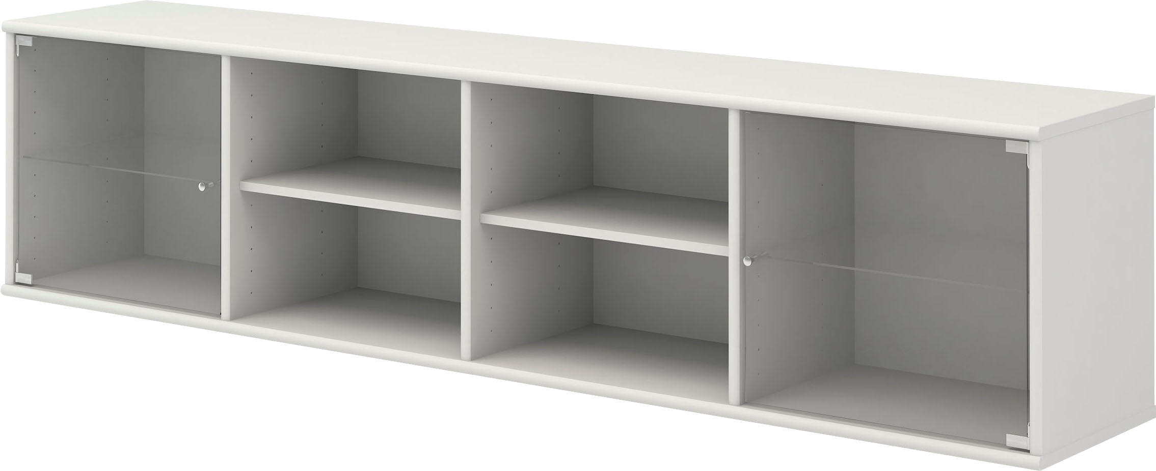 Thumbnail - Hammel Furniture Regal "Mistral, Hochwertig Lowboard, hängend/stehend montierbar", mit zwei Glastüren, B: 177 cm, lowboa...