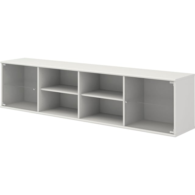 Hammel Furniture Regal »Mistral, Hochwertig Lowboard, hängend/stehend  montierbar«, mit zwei Glastüren, B: 177 cm, lowboard, anpassungsbar  Designmöbel | BAUR