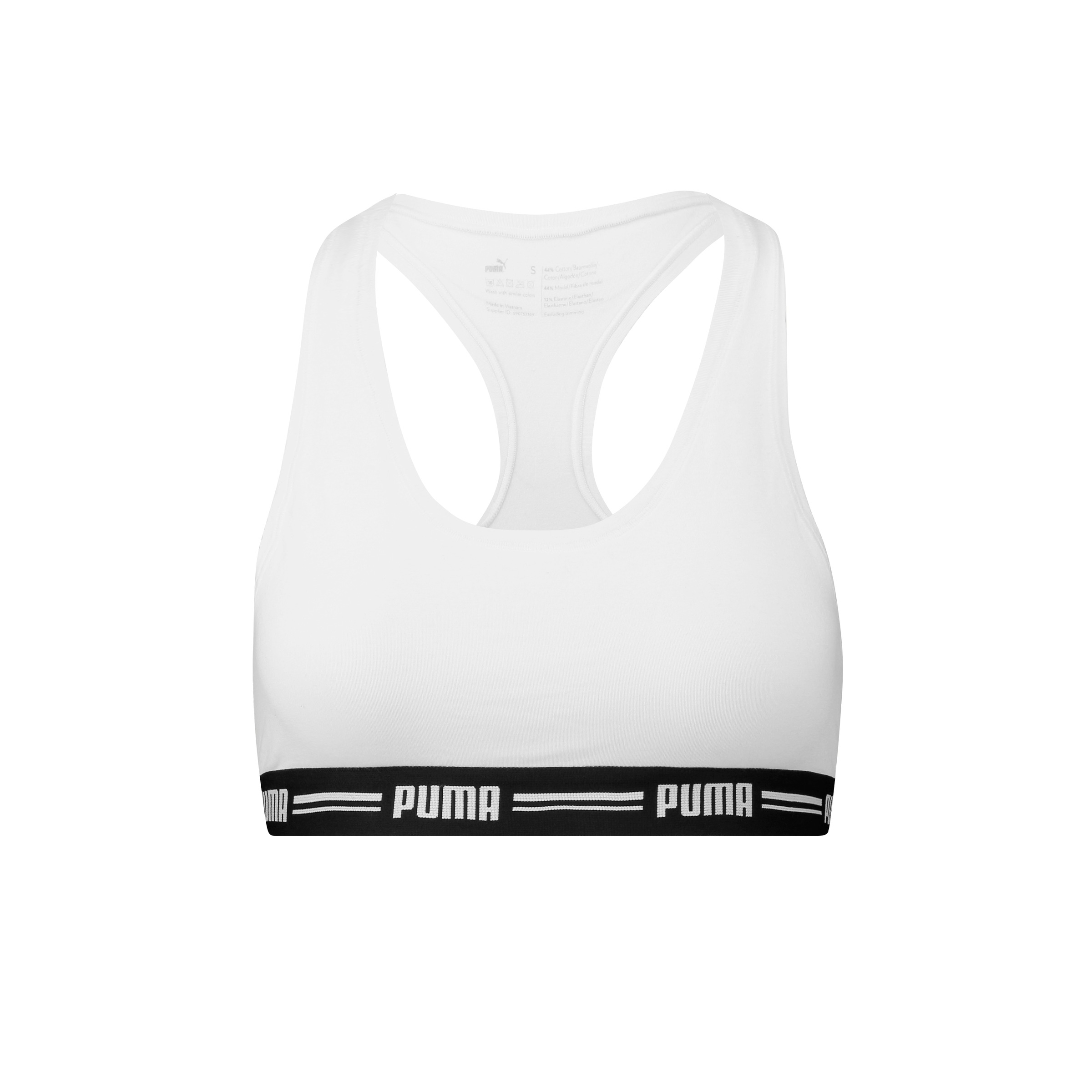 PUMA Sport-Bustier "PUMA WOMEN RACER BACK TOP 1P HANG", mit markantem Logob günstig online kaufen