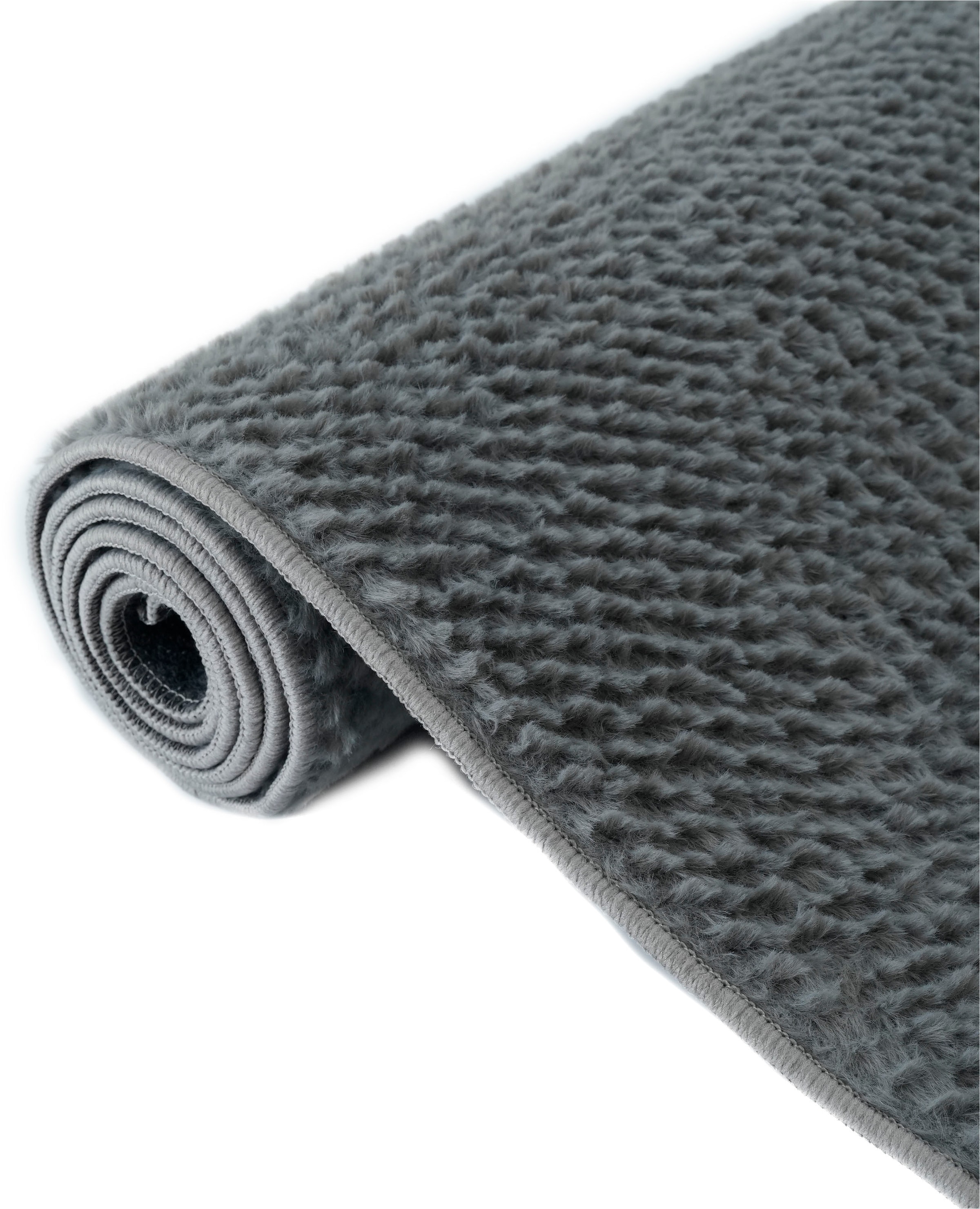 my home Fellteppich »Valeria Rabbit mit Hoch-Tief Effekt, waschbar, Kunstfellteppich« rechteckig 12 mm Höhe Kaninchenfell-Haptik, Uni, weich & kuschelig, Wohnzimmer, Schlafzimmer