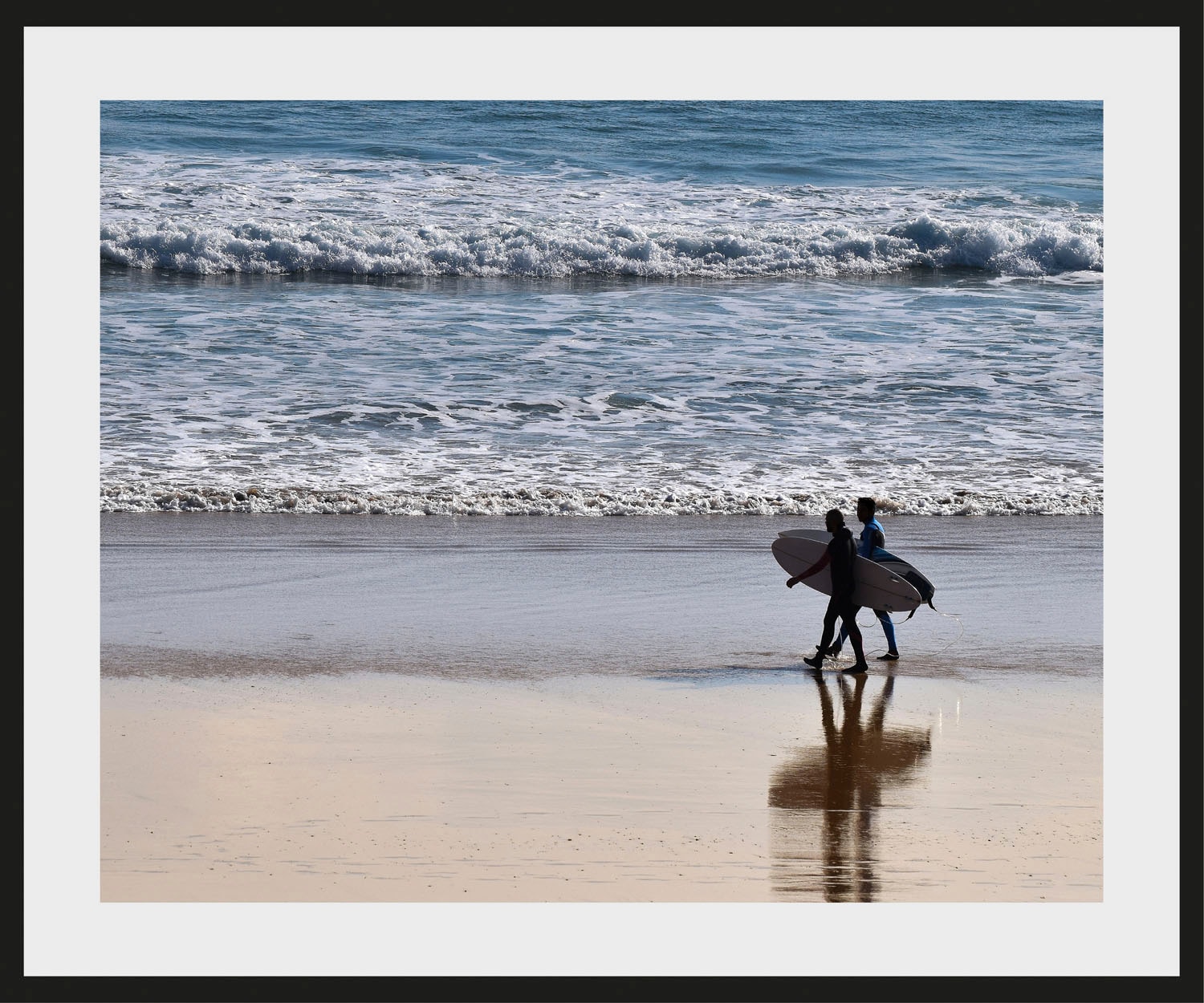 queence Bild »Sofia«, Strand-Meer-Meer Bilder-Mann-Sport-Frau-Bilder von Liebespaaren, (1 St.), HD Premium Poster-Druck inkl. Holzrahmen