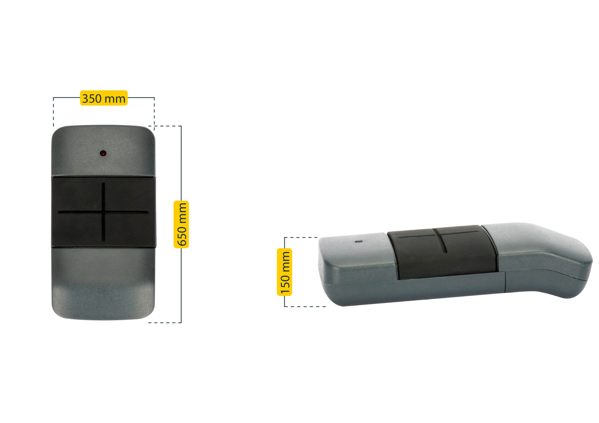 SCHELLENBERG Tor-Funksteuerung »Powerlift Funk-Handsender, 4-Kanal für Garagen- und Außentorantriebe« Garagentorantrieb Funkfrequenz 433,92 MHz, Reichweite 40 m, inkl. Batterie