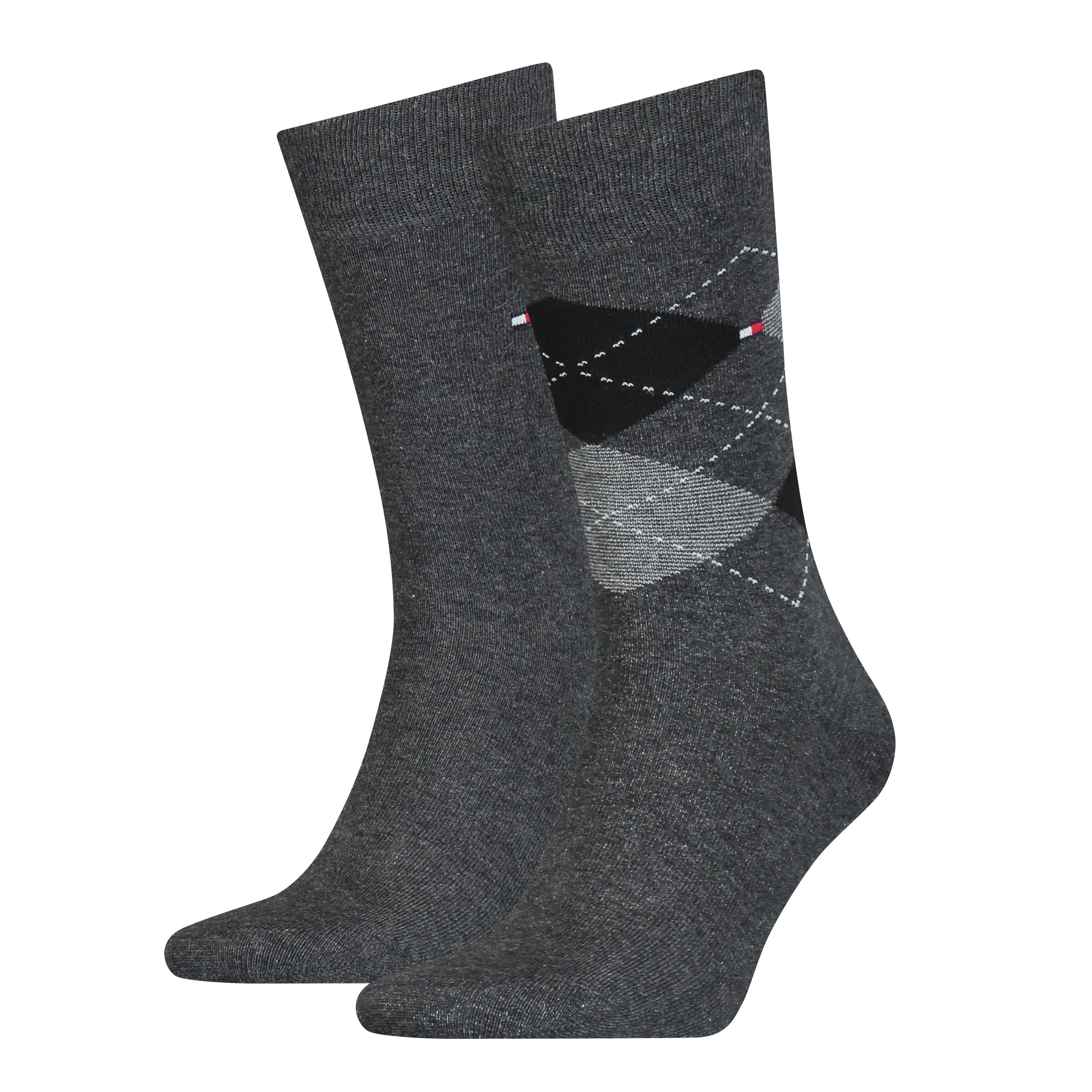Tommy Hilfiger Socken "TH MEN SOCK CHECK 2P" 2 Paar, 2 Paar tlg. mit klassischem Argyle-Design