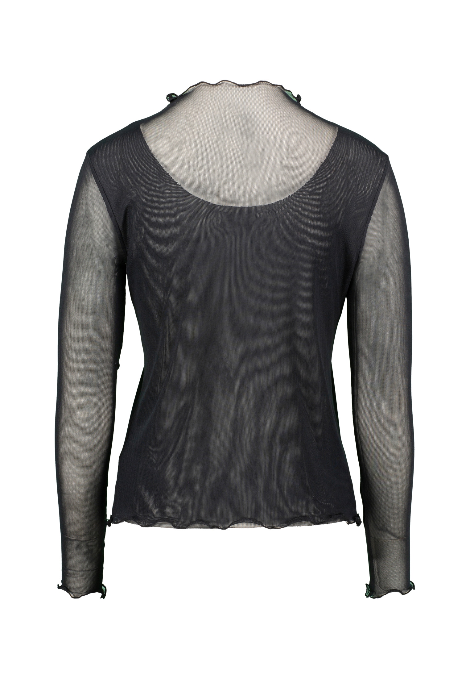 Zero Kurzarmshirt »Damen transparent« 1 Stk. Rüschen