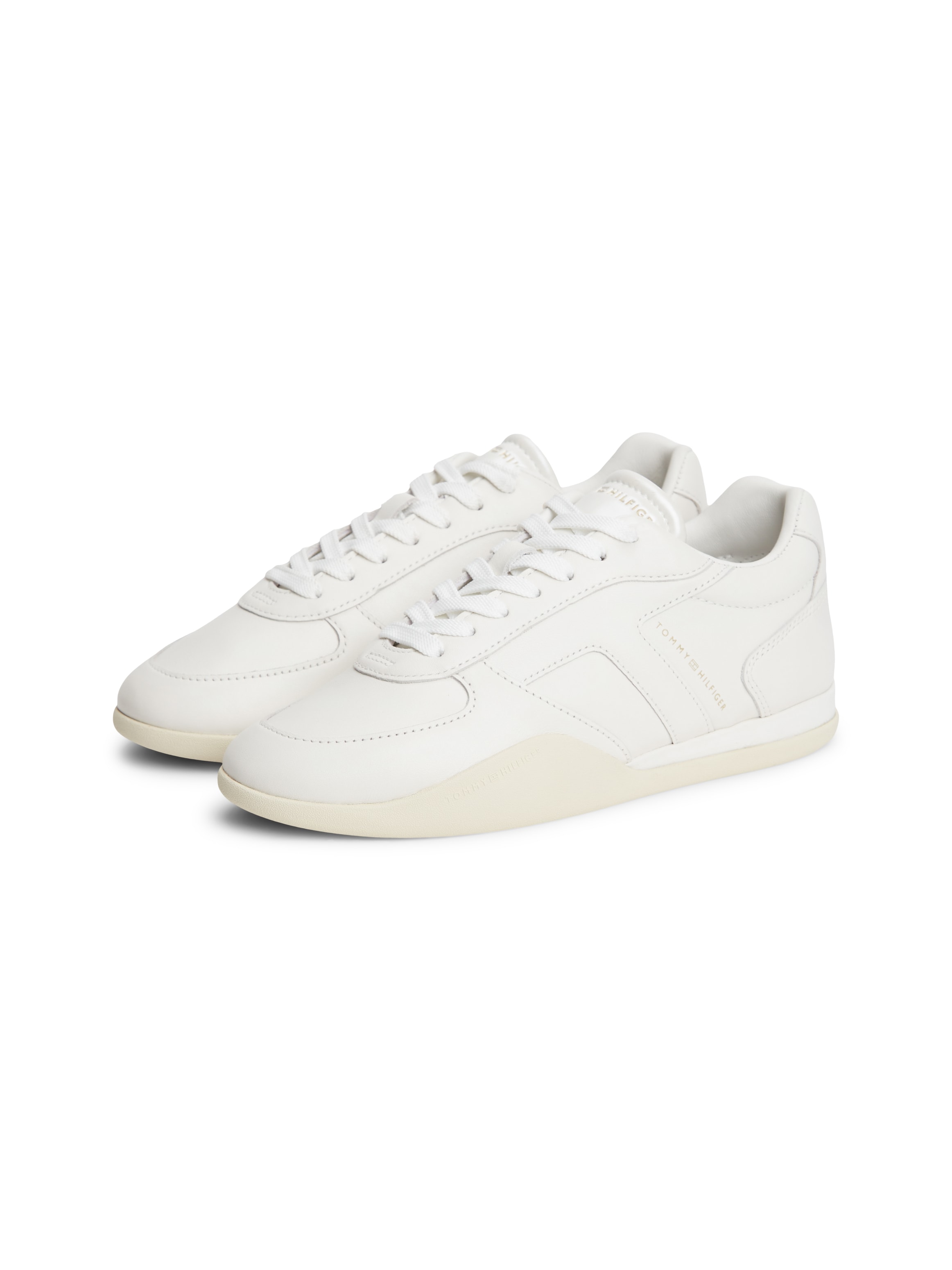 Tommy Hilfiger Keilsneaker »TH VINTAGE LOW RUNNER LEATHER«  Freizeitschuh, Halbschuh, Schürer mit seitlich hochgezogener Laufsohle