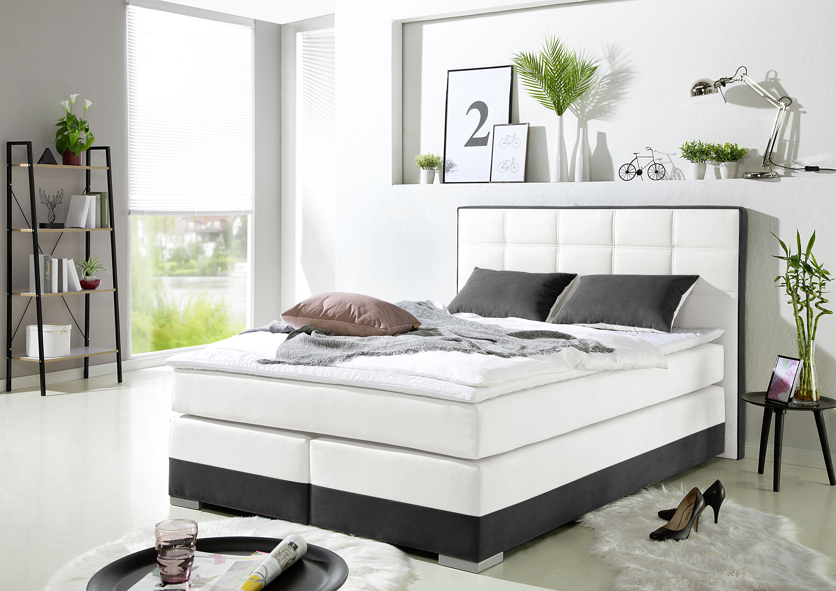 Home affaire Boxspringbett inklusive Topper und Wendekissen