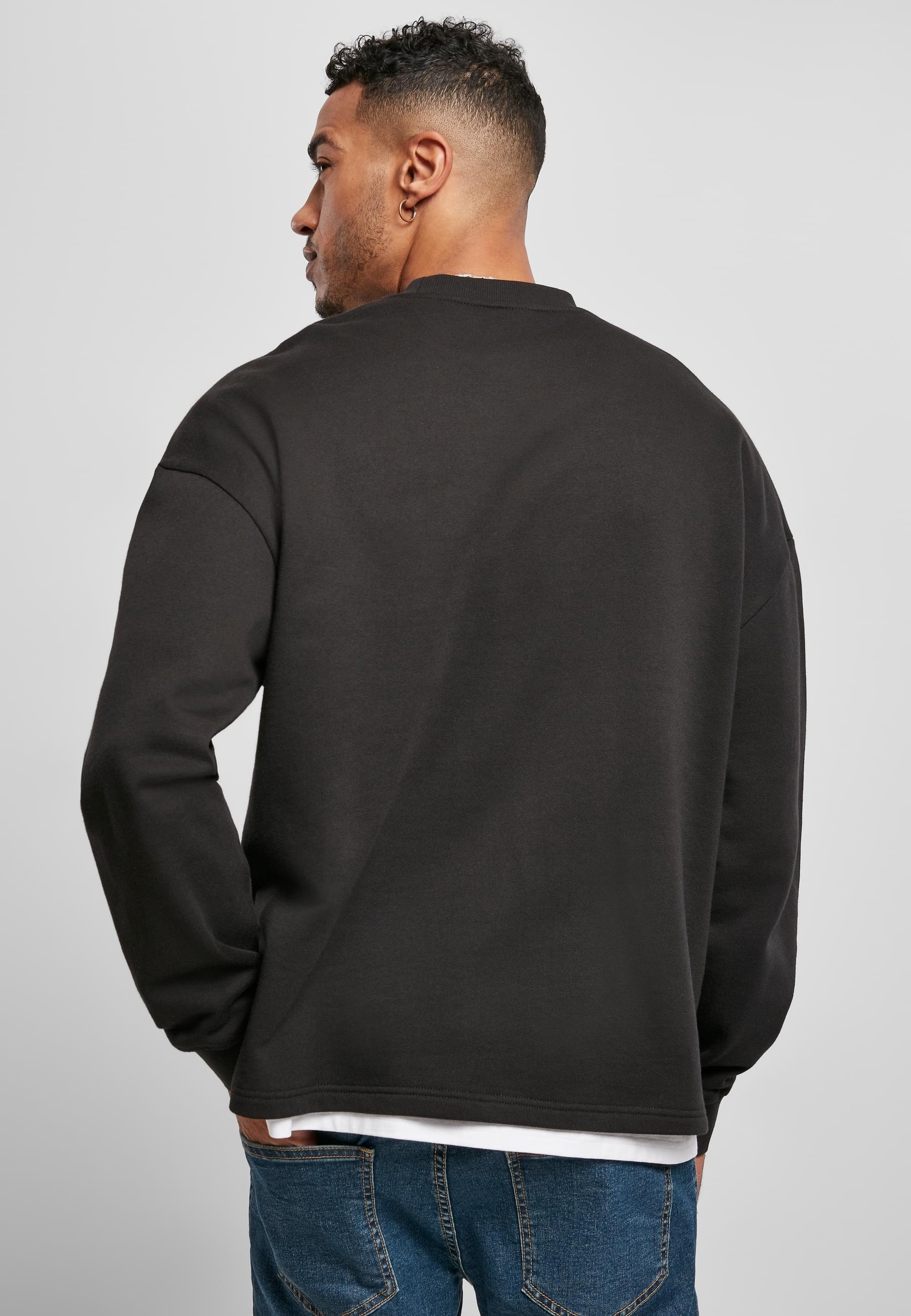 URBAN CLASSICS Rundhalspullover »Urban Classics Herren Organic Oversized Boxy Crew«, (1 tlg.)
