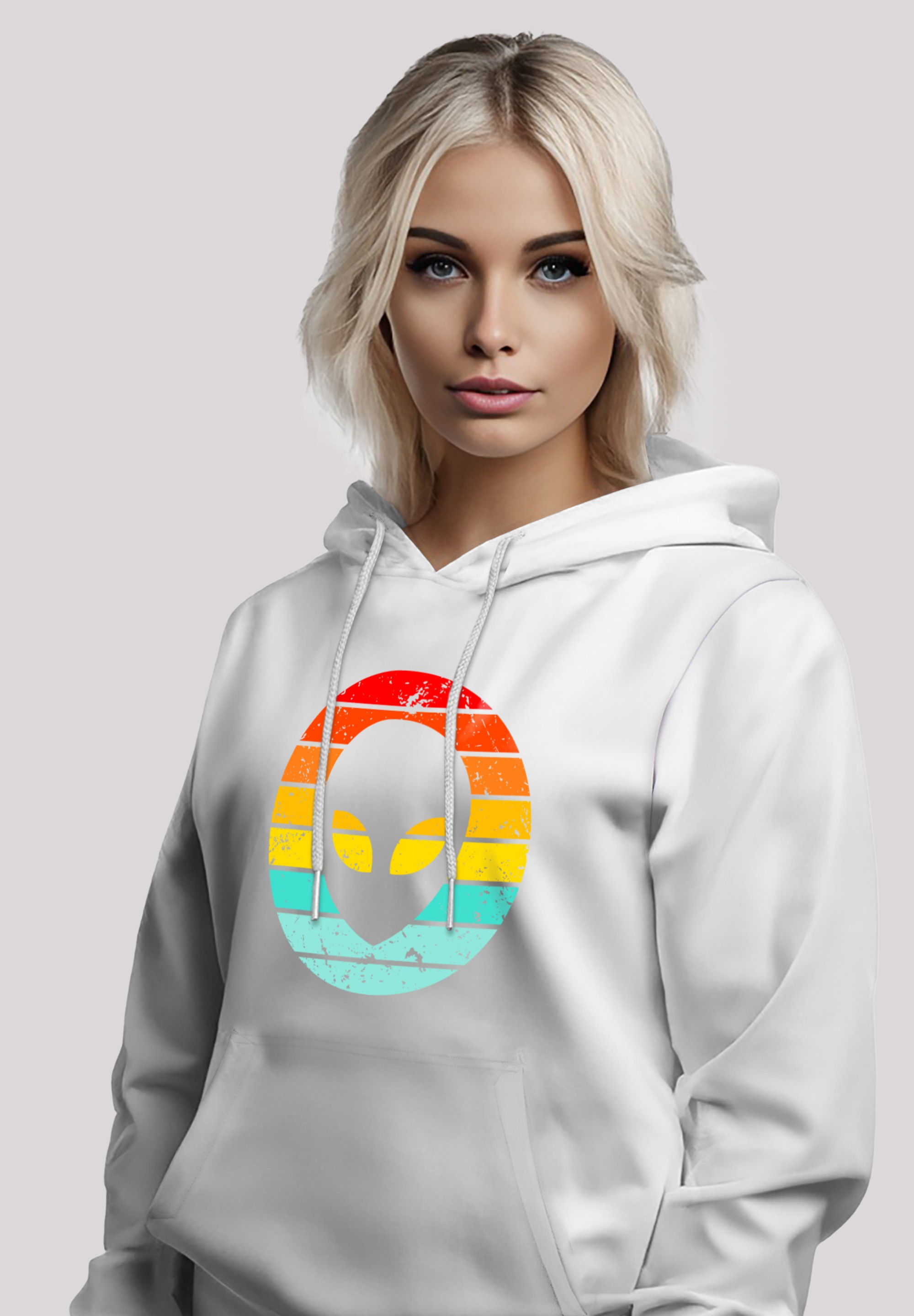 F4NT4STIC Kapuzenpullover »Alien Retro Sonnenuntergang«, Premium Qualität
