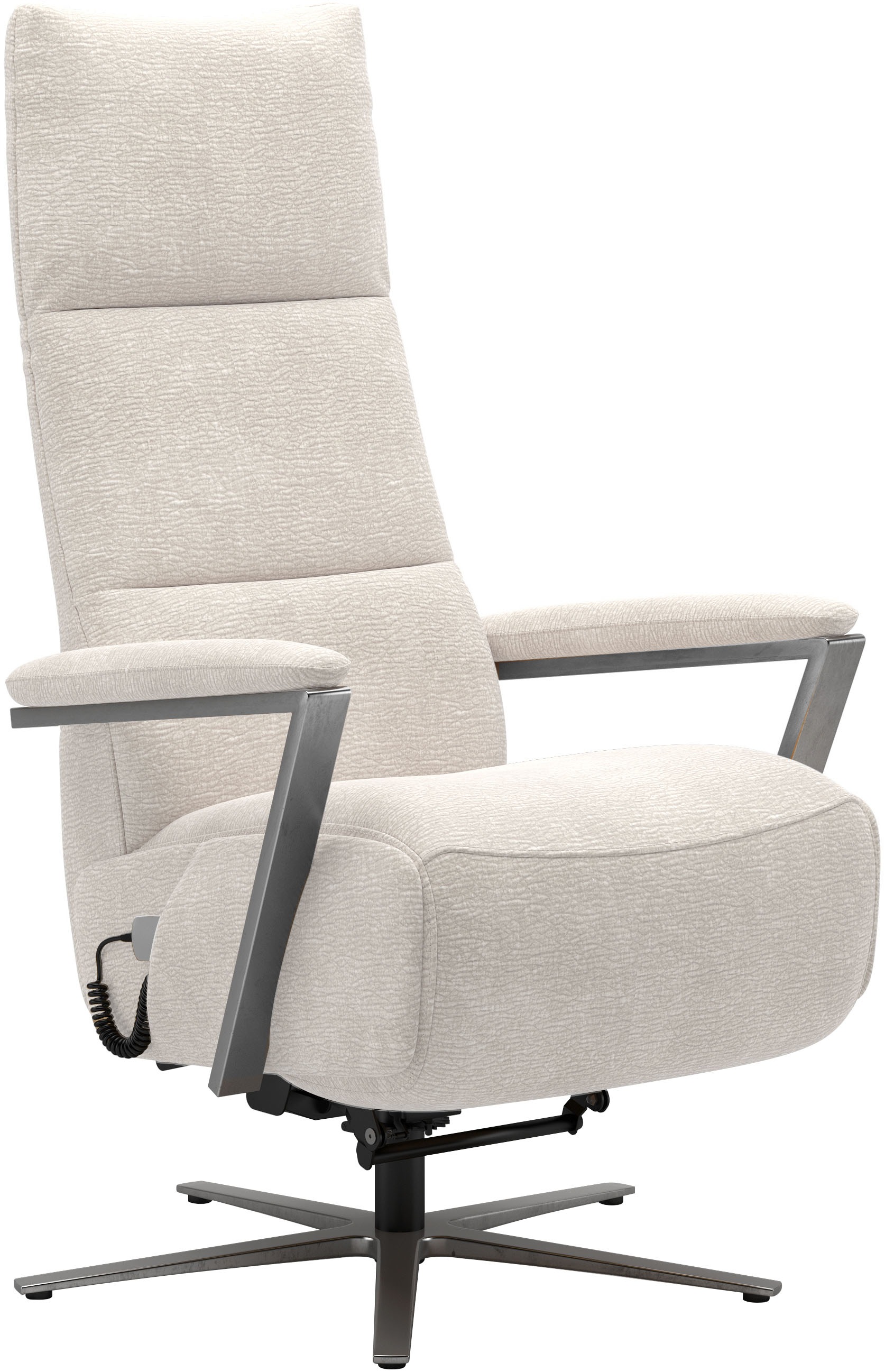 TV-Sessel SIT & MORE "Vario Comfort, inkl. Kopfteilverstellung & 360 Drehfunktion", cream, B:70cm H:124cm T:85cm, 100% Polyester, Sessel, mit Herz-Waage-Funktion & 3 Motoren, Höhe der Armlehnen 60cm 4