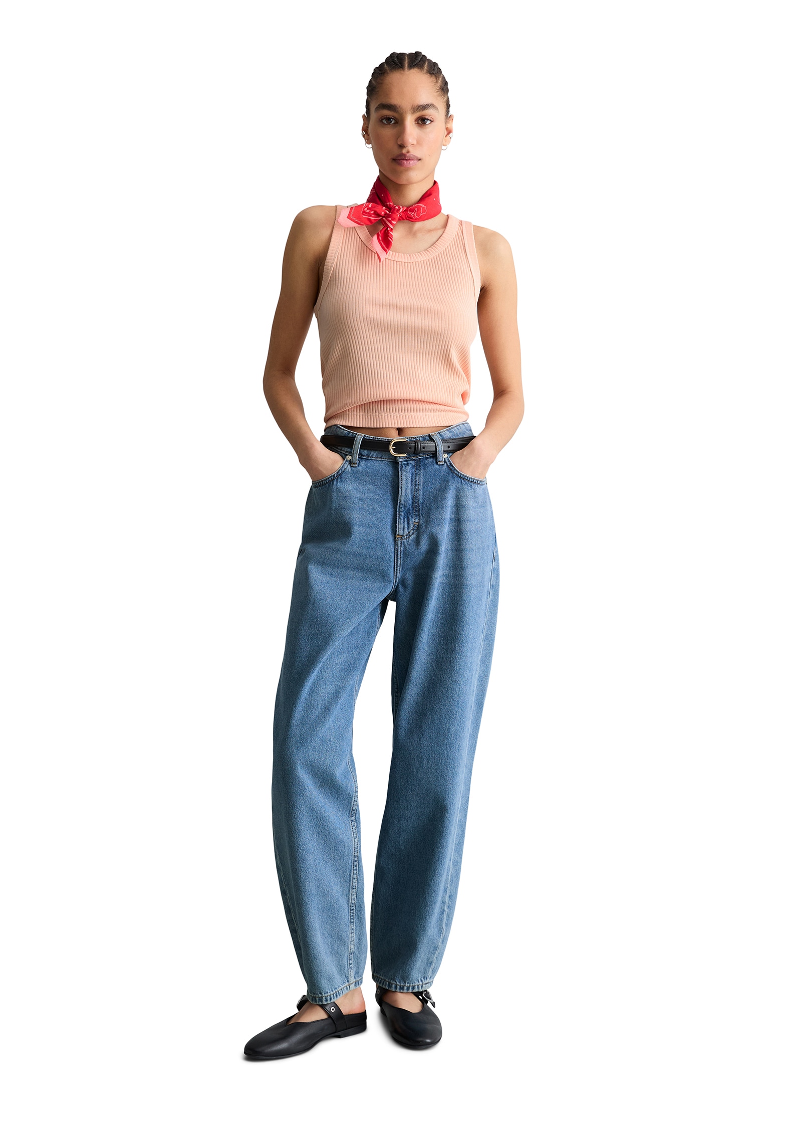 Marc O'Polo DENIM T-Shirt »aus Organic-Cotton-Rib-Jersey«