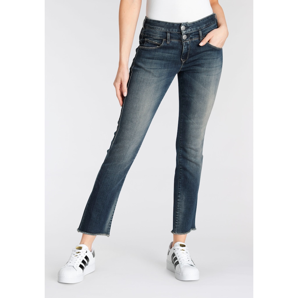 Herrlicher Slim-fit-Jeans »BABY Cropped Denim Powerstretch«