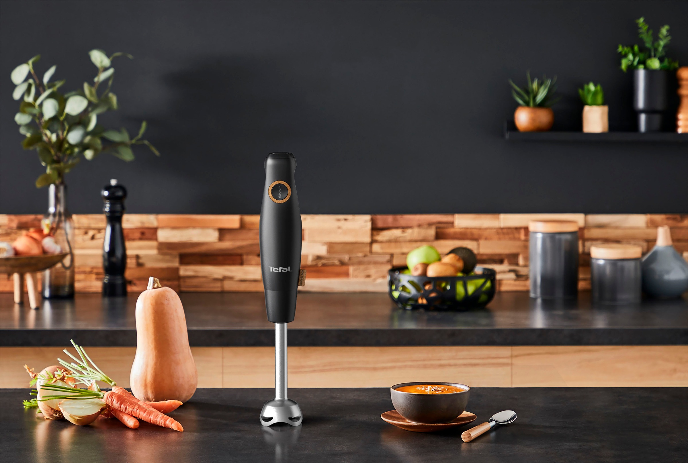 Tefal Stabmixer »HB46E8 Eco Respect«, 600 W, 4 Powelix-Klingen, Spritzschutz, ergonomischer Griff