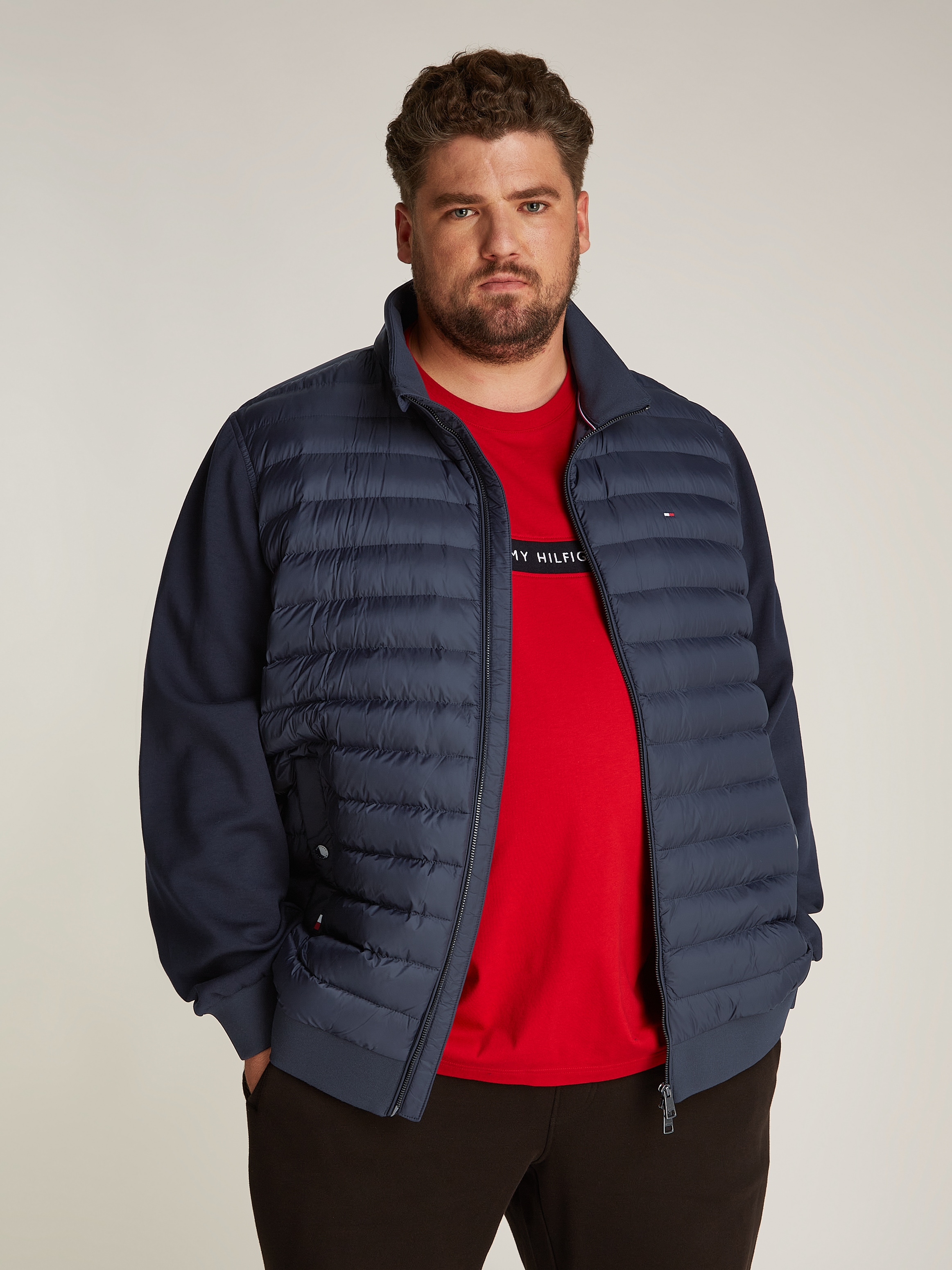 Tommy Hilfiger Big & Tall Collegejacke "BT-MIX MEDIA STAND CLLR-B", in Groß günstig online kaufen