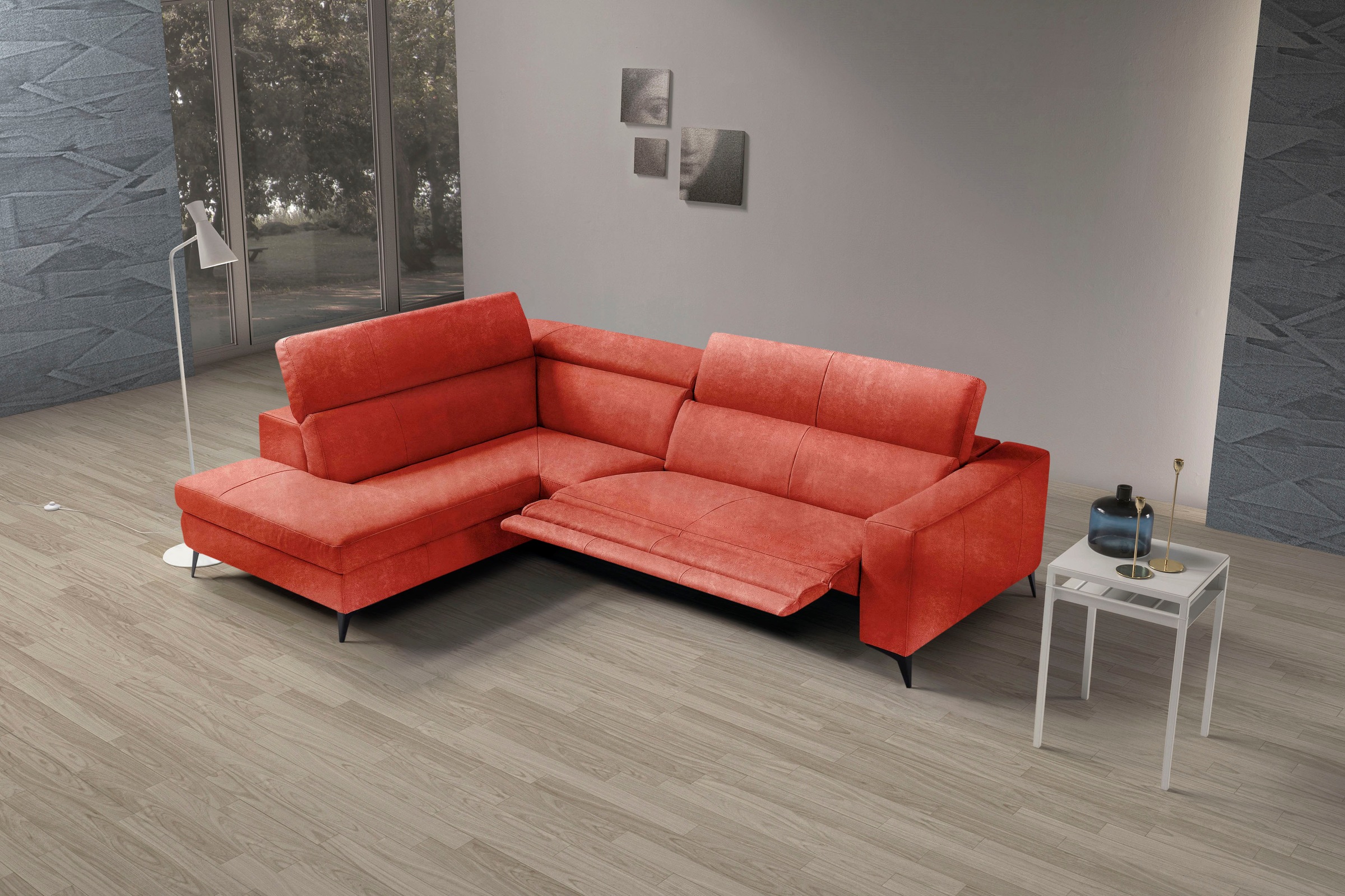 Egoitaliano Ecksofa "Edith, Designsofa mit hohem Sitzkomfort, L-Form" inkl. günstig online kaufen
