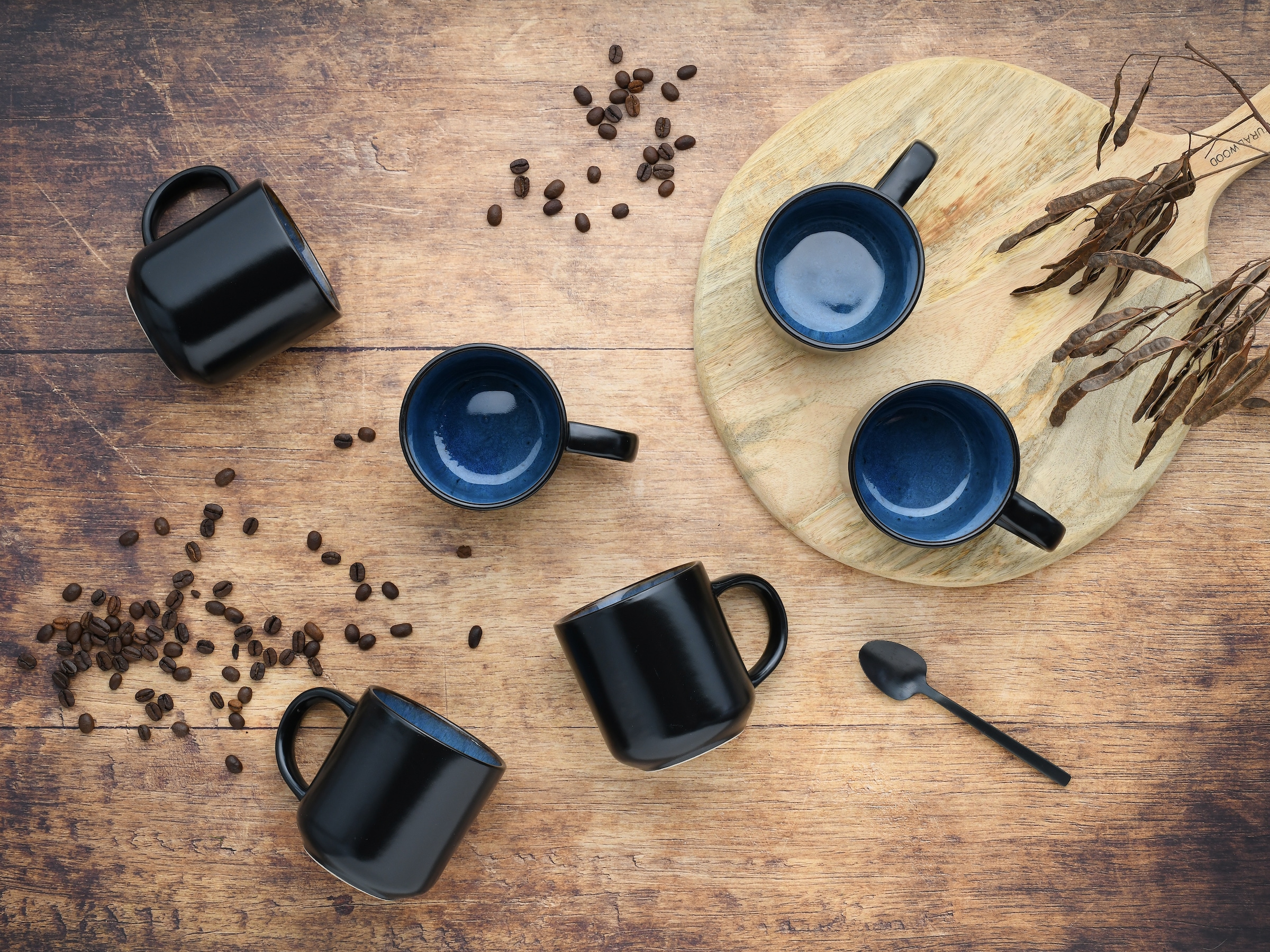 CreaTable Becher »Nordic Fjord«, (Set, 6 tlg.), Kaffeebecher, Tassen Set, 6-teilig, 285 ml