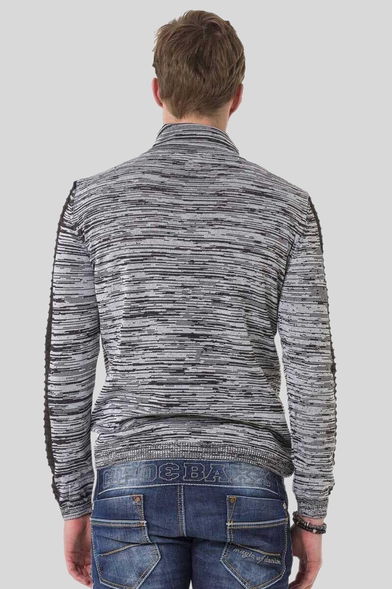 Cipo & Baxx Schalkragenpullover "Pullover", 1 Stk. mit Schalkragen günstig online kaufen