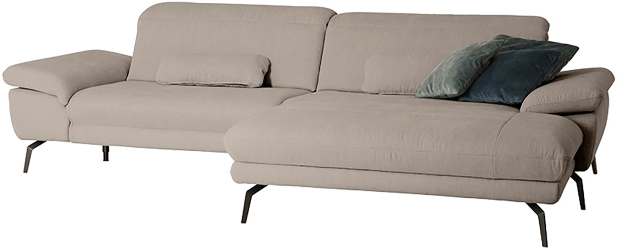 Die PlanBar Ecksofa »MP-IN22025 L-Form«, mit Kopfteilverstellung, wahlweise mit motorischem Canape