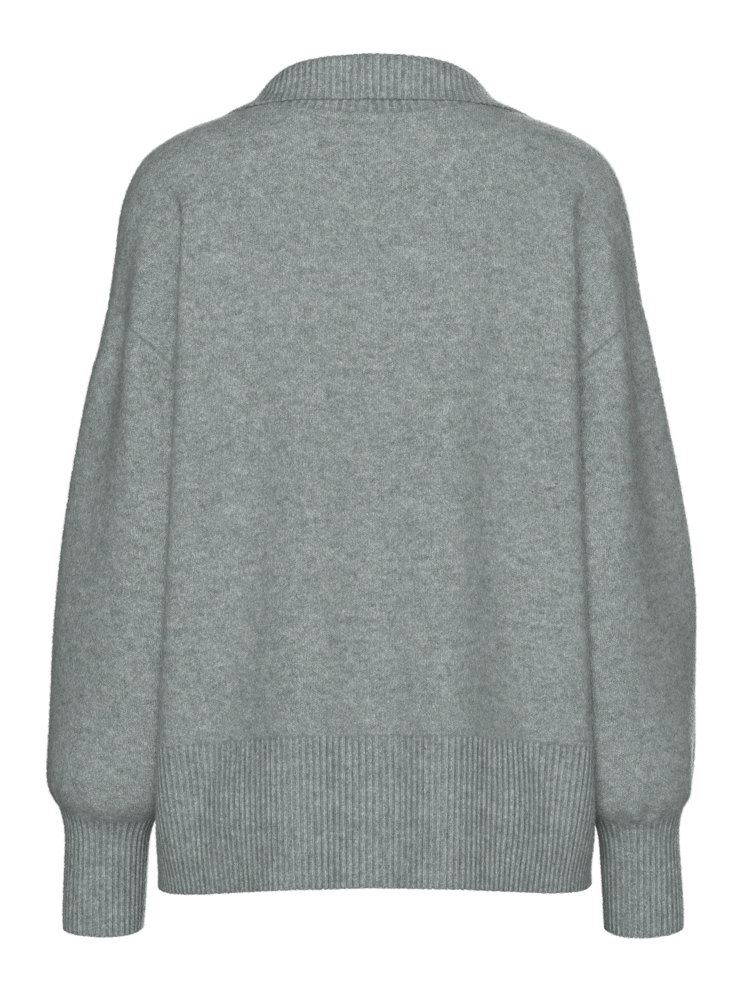 pieces V-Ausschnitt-Pullover »PCMALOU LS POLO KNIT NOOS BC«