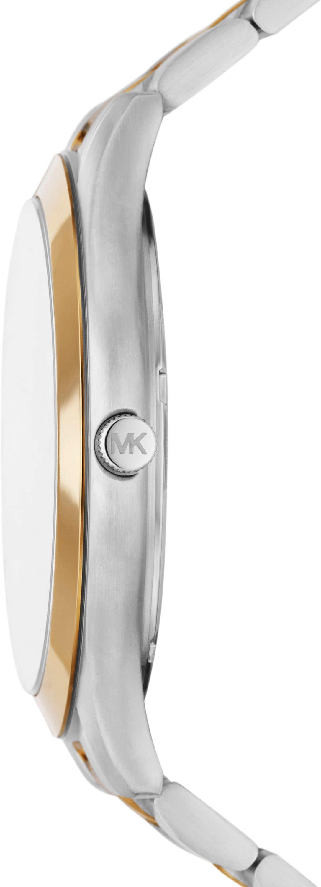 MICHAEL KORS Quarzuhr »SLIM RUNWAY«, Armbanduhr, Herrenuhr, Edelstahlarmband
